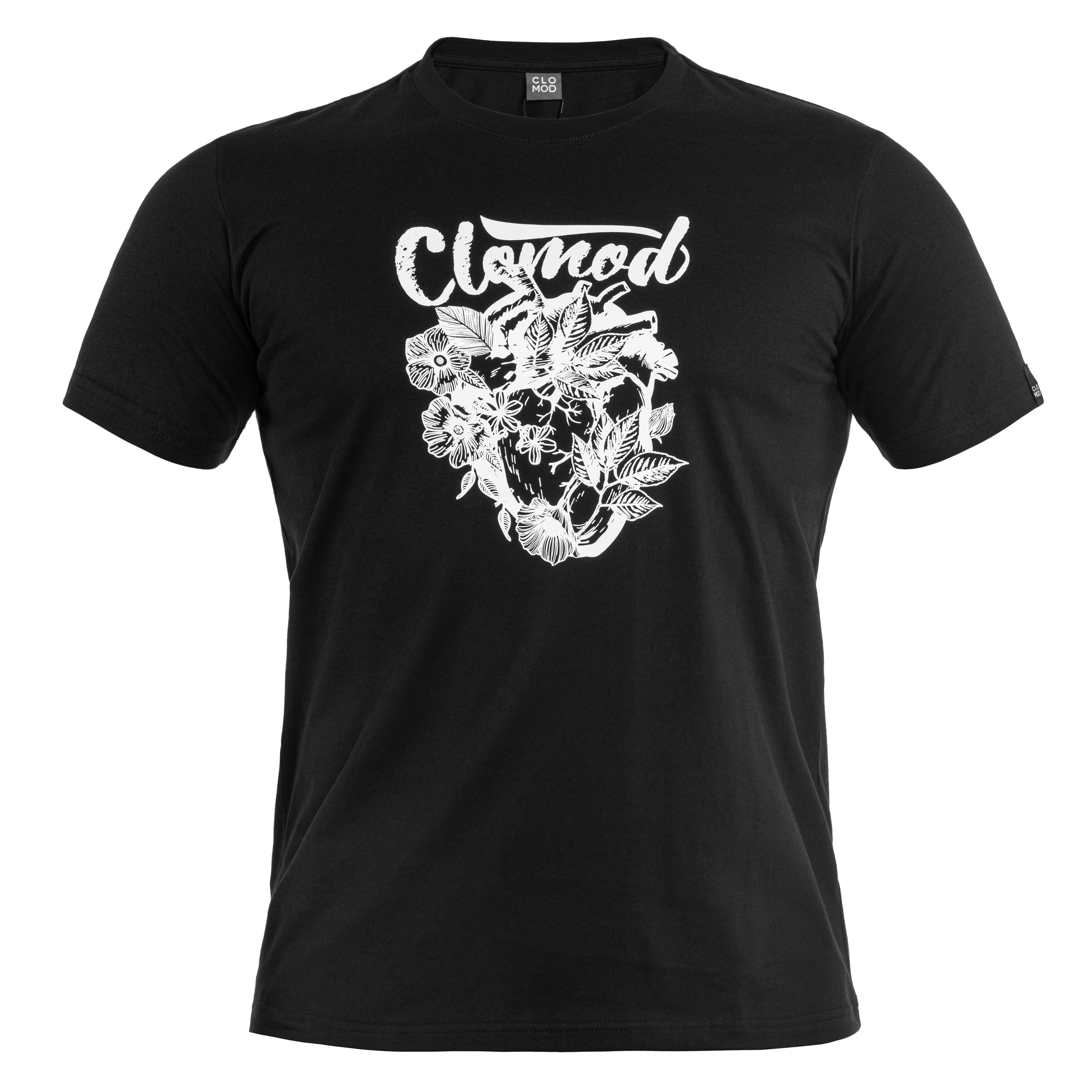 Pentagon - CloMod Flower Heart T-Shirt - Black