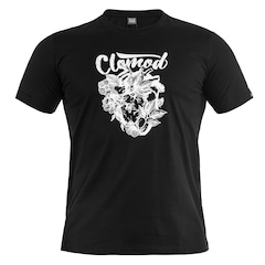 Pentagon - CloMod Flower Heart T-Shirt - Black