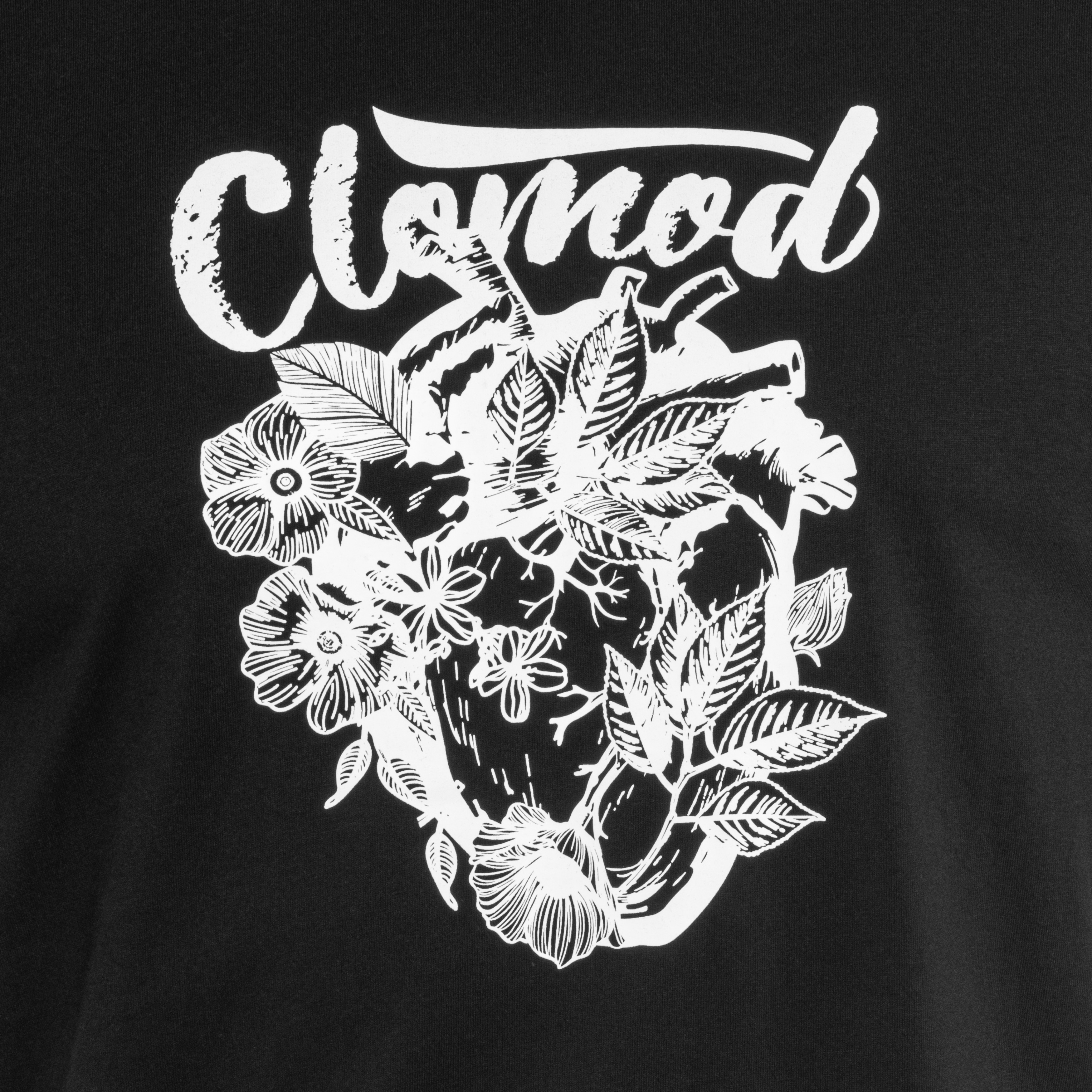 Pentagon - CloMod Flower Heart T-Shirt - Black