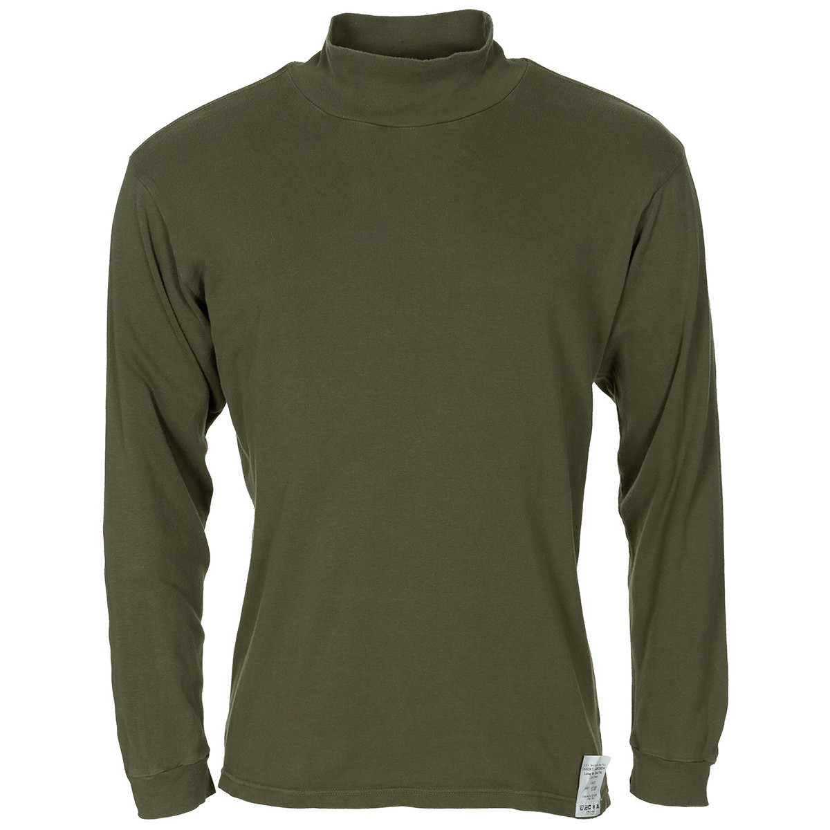 Demobil - MFH Long-sleeved Roll Neck Aircrew OD Green T-Shirt - gebraucht