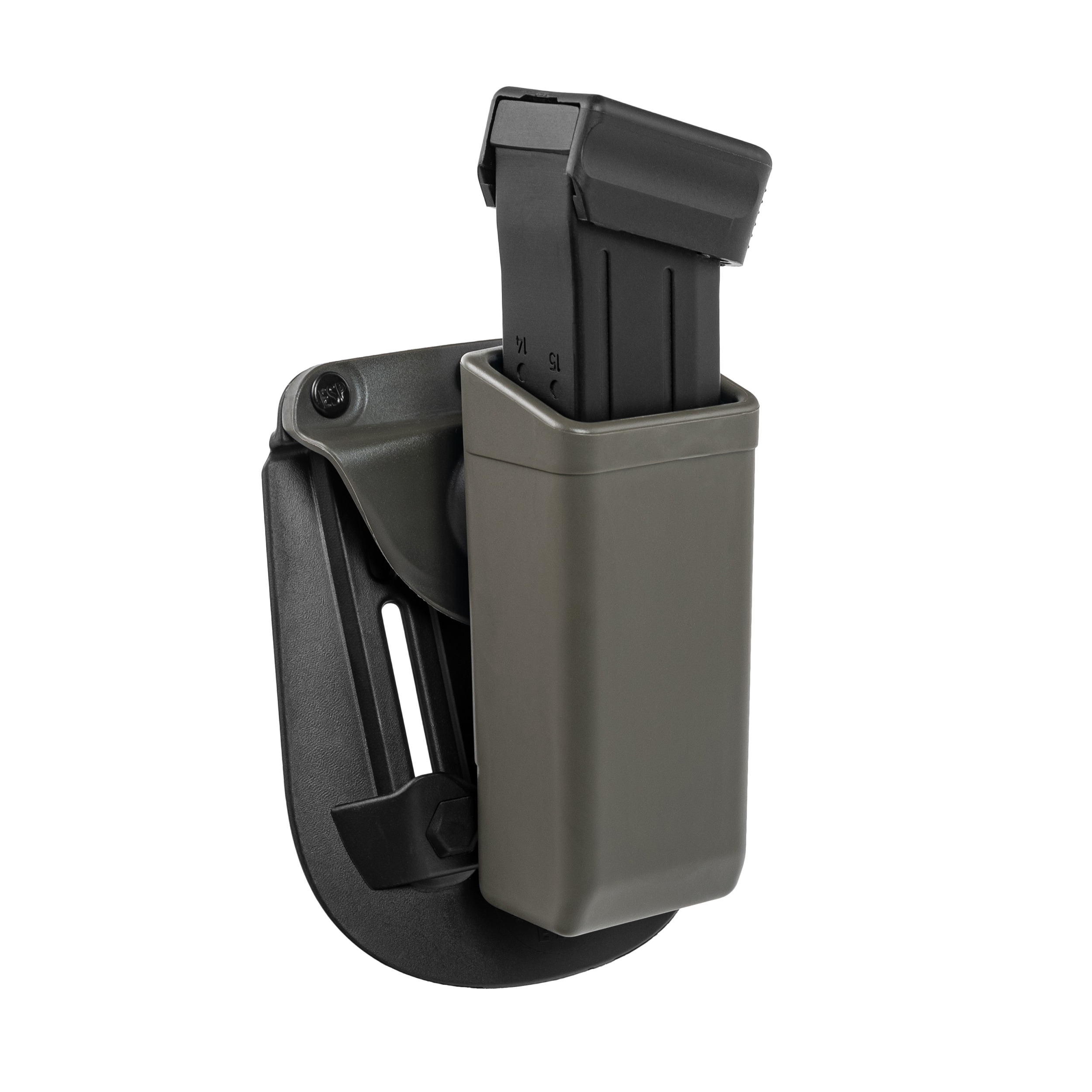 ESP - Drehbare Magazintasche mit Paddle-Befestigung für kleine Magazine - Olive Drab