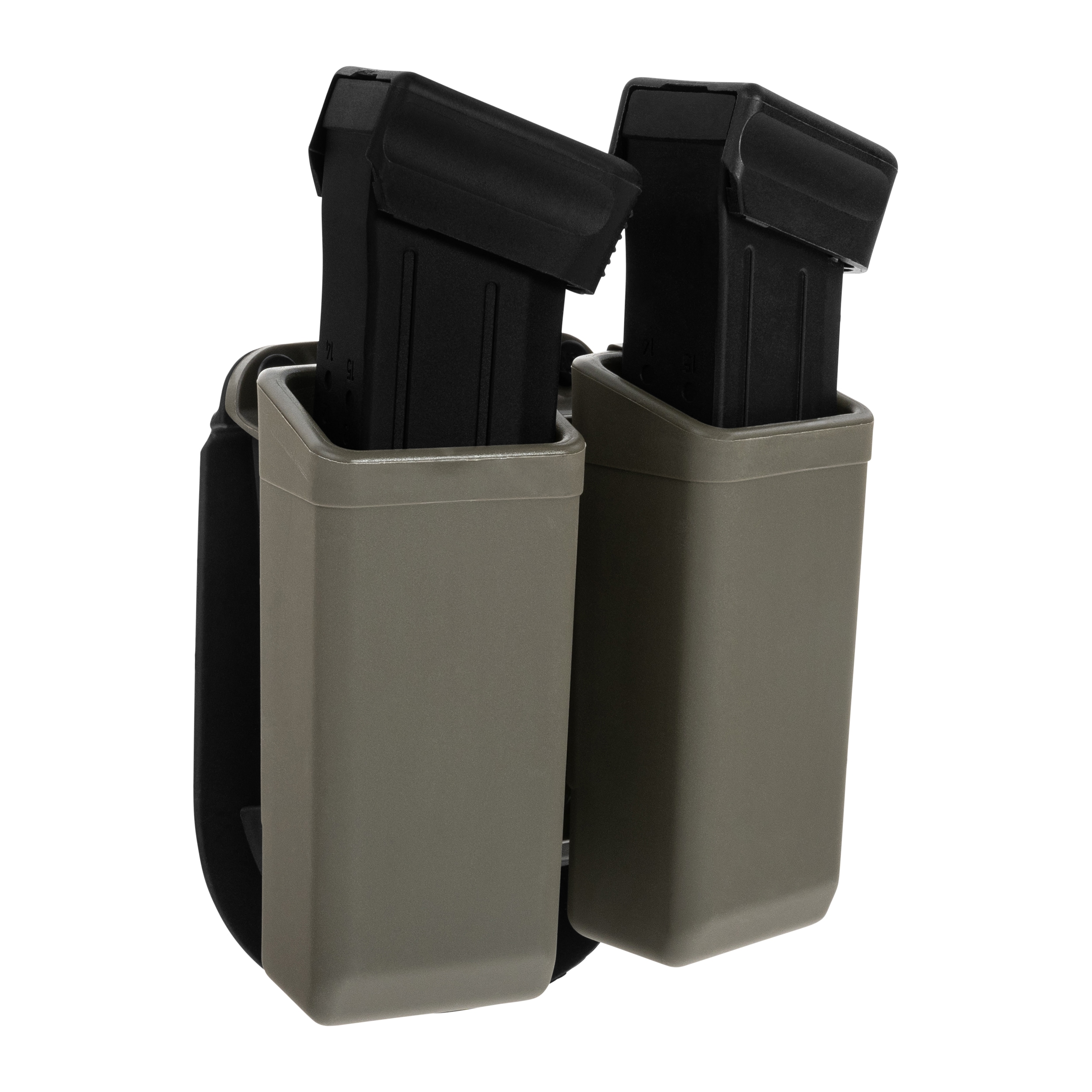 ESP - Doppel-Magazintasche, drehbar, mit Paddle-Befestigung für 9 mm Magazine - Olive Drab