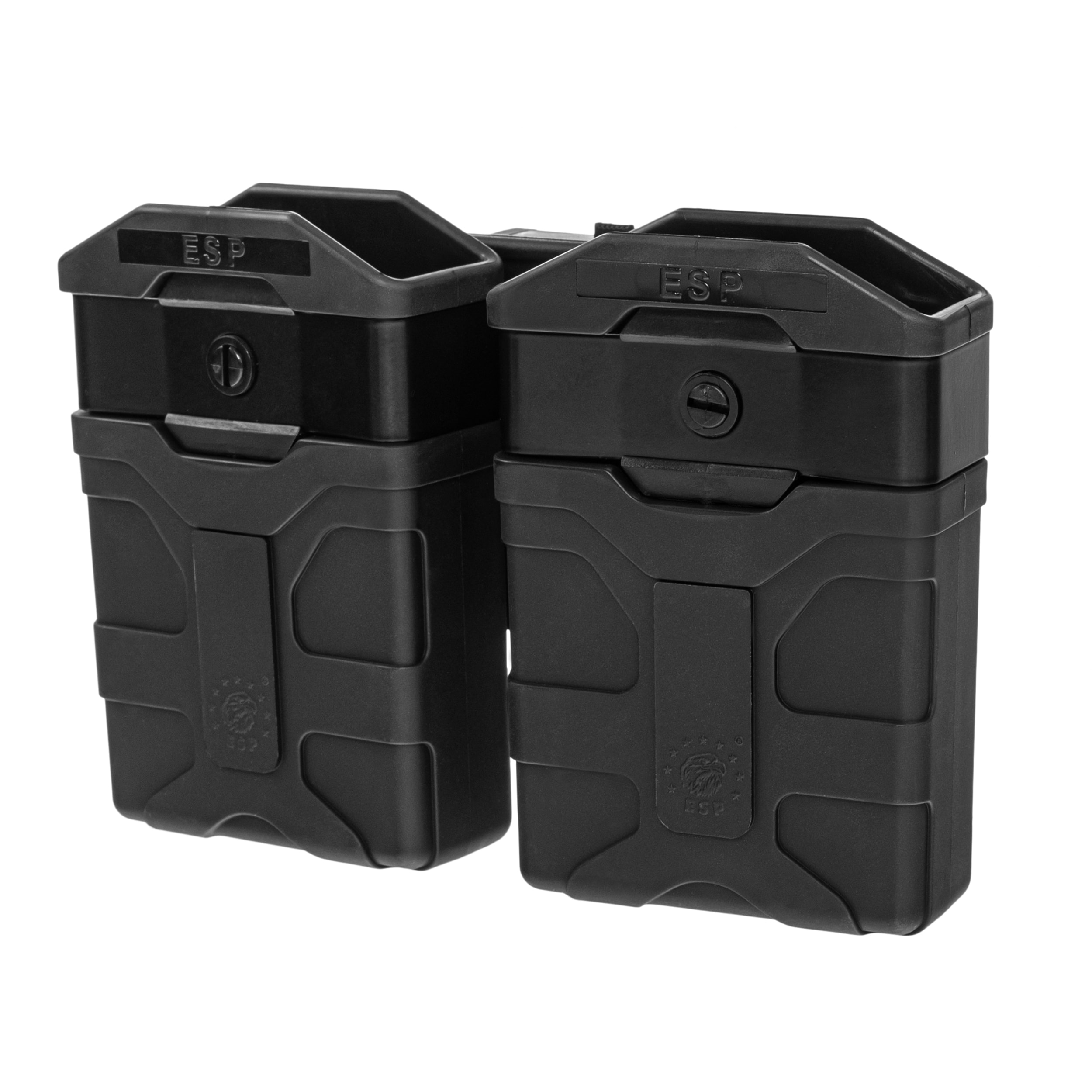 ESP - Doppel-Magazintasche drehbar  mit UBC-01 Clip-Befestigung für Magazine - Black