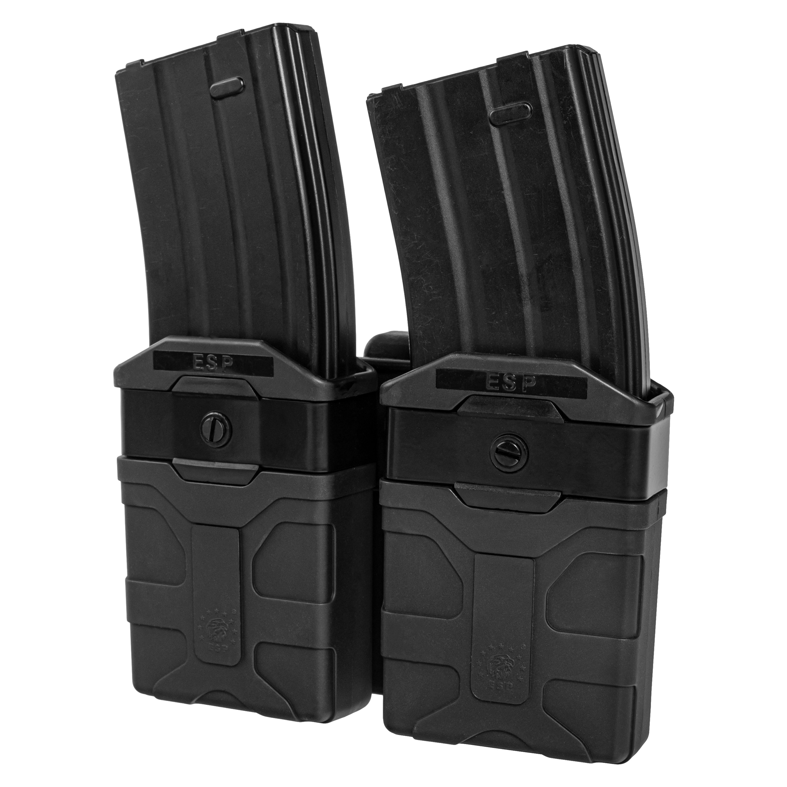 ESP - Doppel-Magazintasche drehbar mit UBC-02 Clip-Befestigung für Magazine - Black
