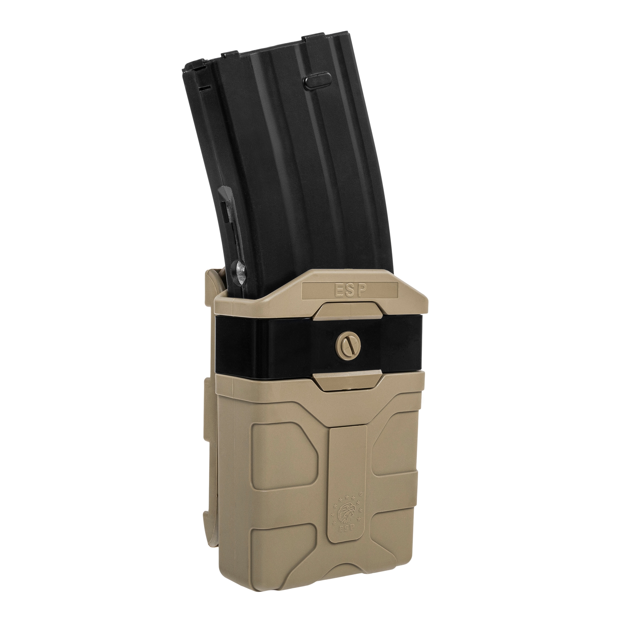 ESP - Drehbare Magazintasche mit Befestigung UBC-04-2 Clip für Magazin - Khaki