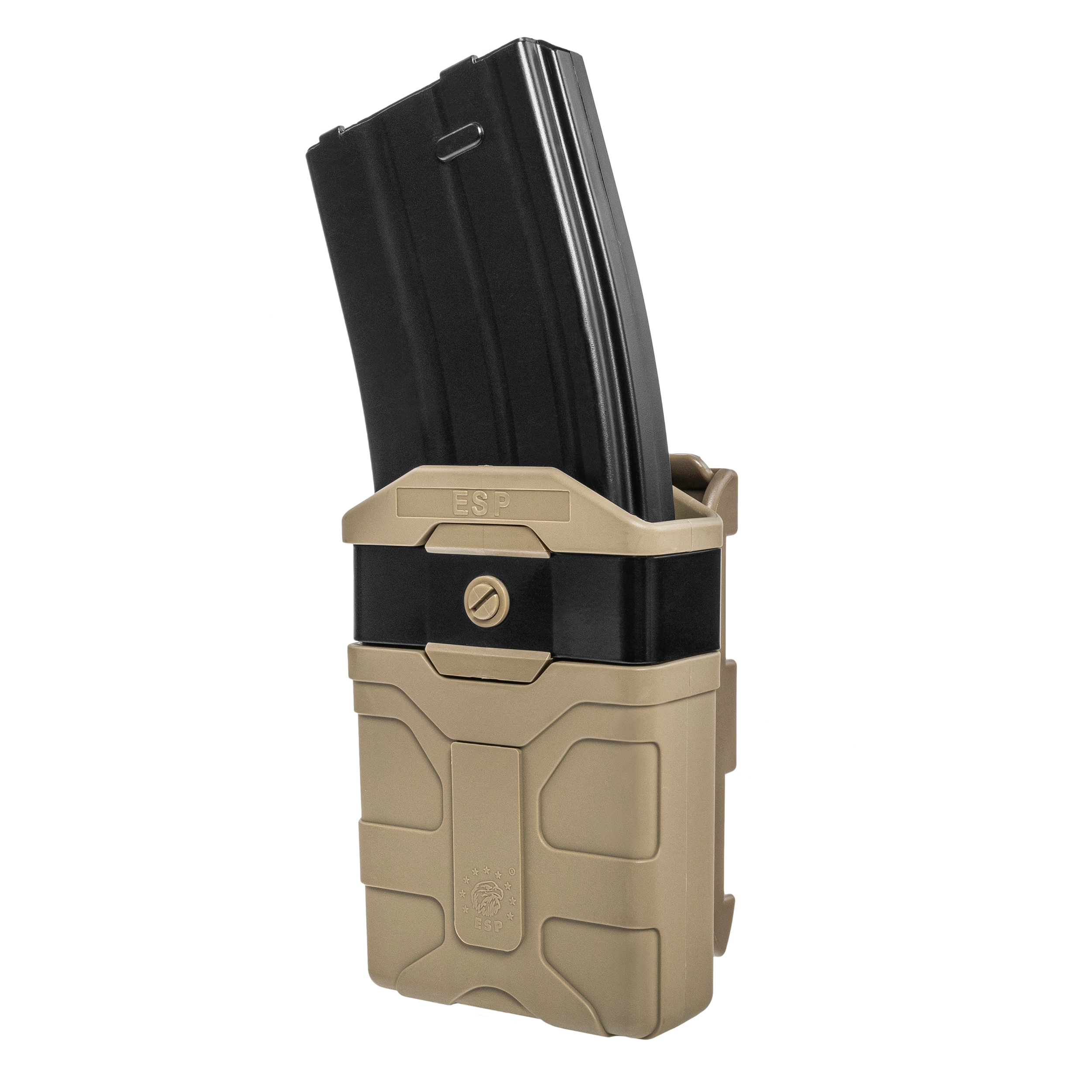 ESP - Drehbare Magazintasche mit Befestigung UBC-04-2 Clip für Magazin - Khaki