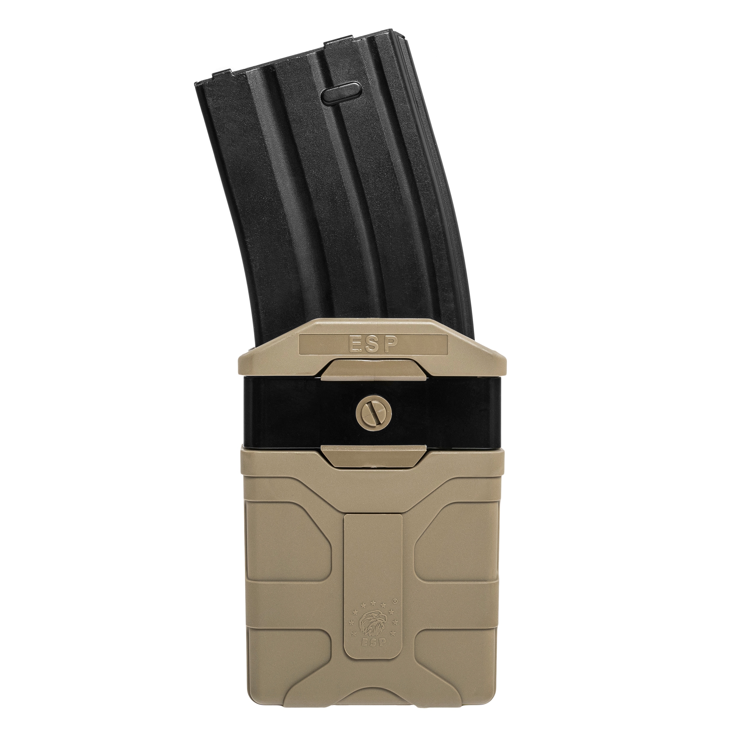 ESP - Drehbare Magazintasche mit Befestigung UBC-04-2 Clip für Magazin - Khaki