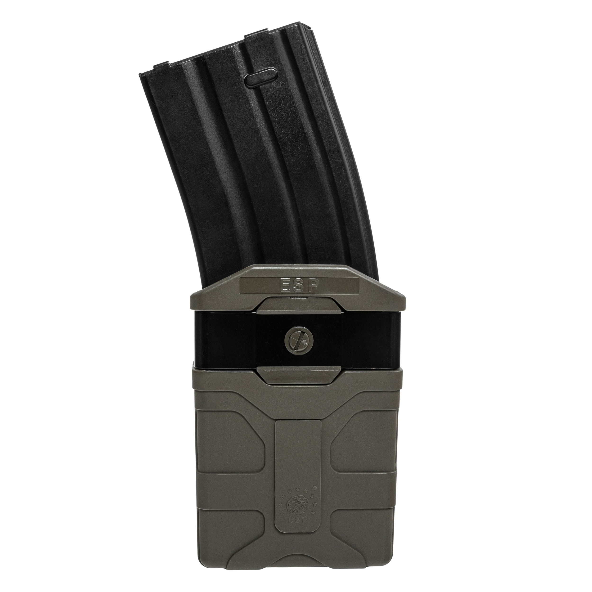 ESP - Drehbare Magazintasche mit UBC-04-2 Clip-Befestigung für Magazine - Olive Drab