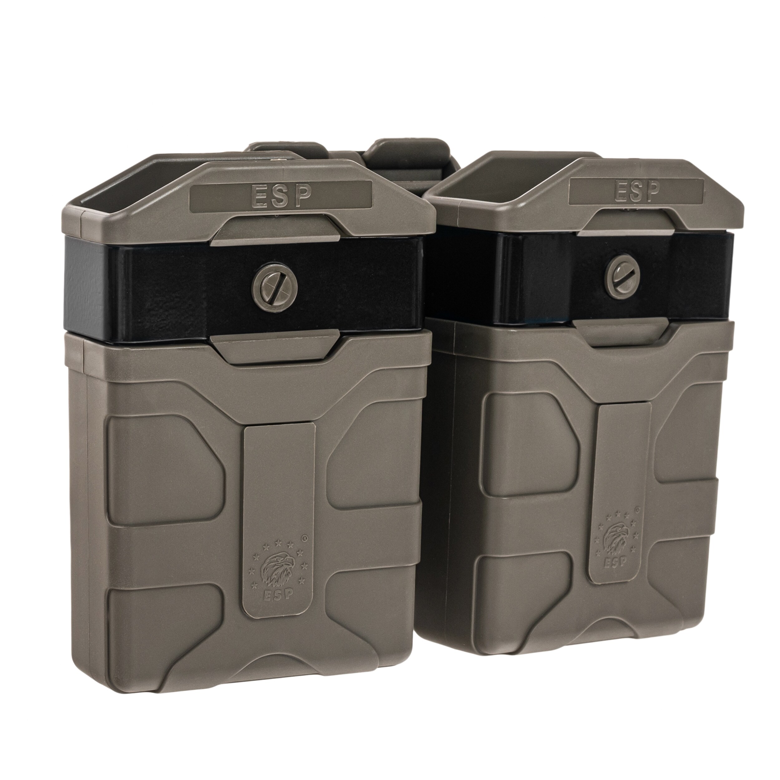 ESP - Doppel-Magazintasche, drehbar mit UBC-04-2 Clip für Magazine - Olive Drab