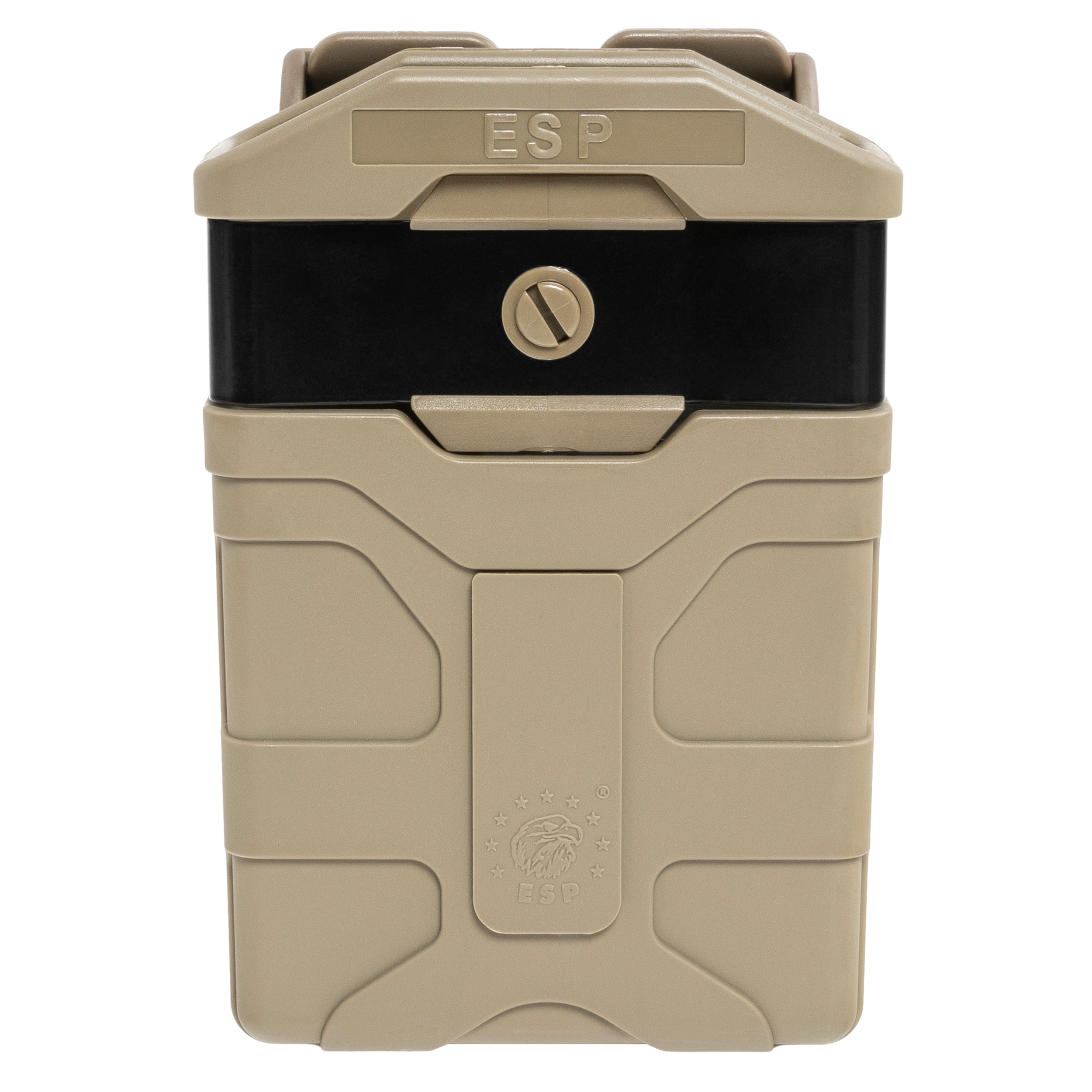 ESP - Drehbare Magazintasche mit Befestigung UBC-07 für Magazine im Kaliber 5,56 mm MOLLE - Khaki