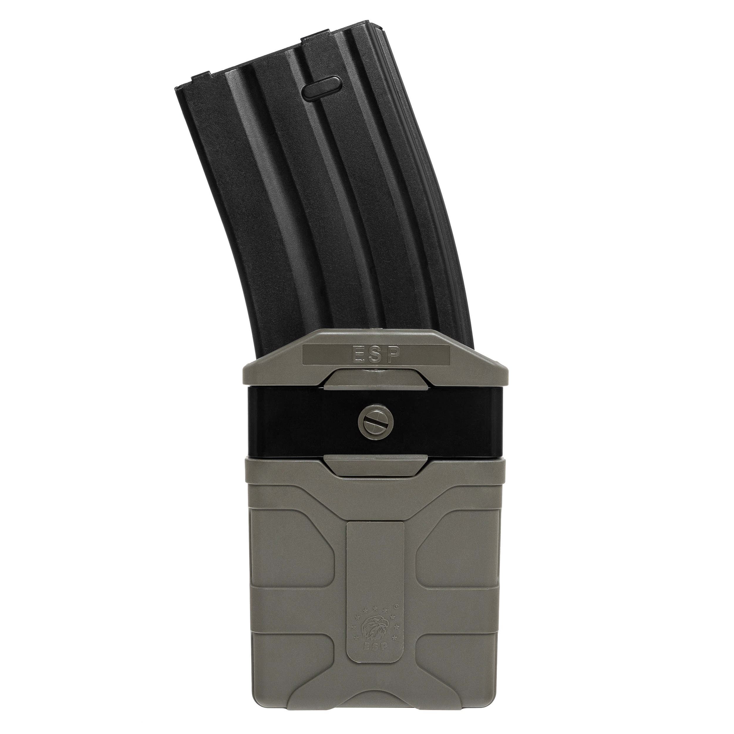 ESP - Drehbare Magazintasche mit UBC-07-Befestigung für 5,56 mm Magazine, MOLLE - Olive Drab