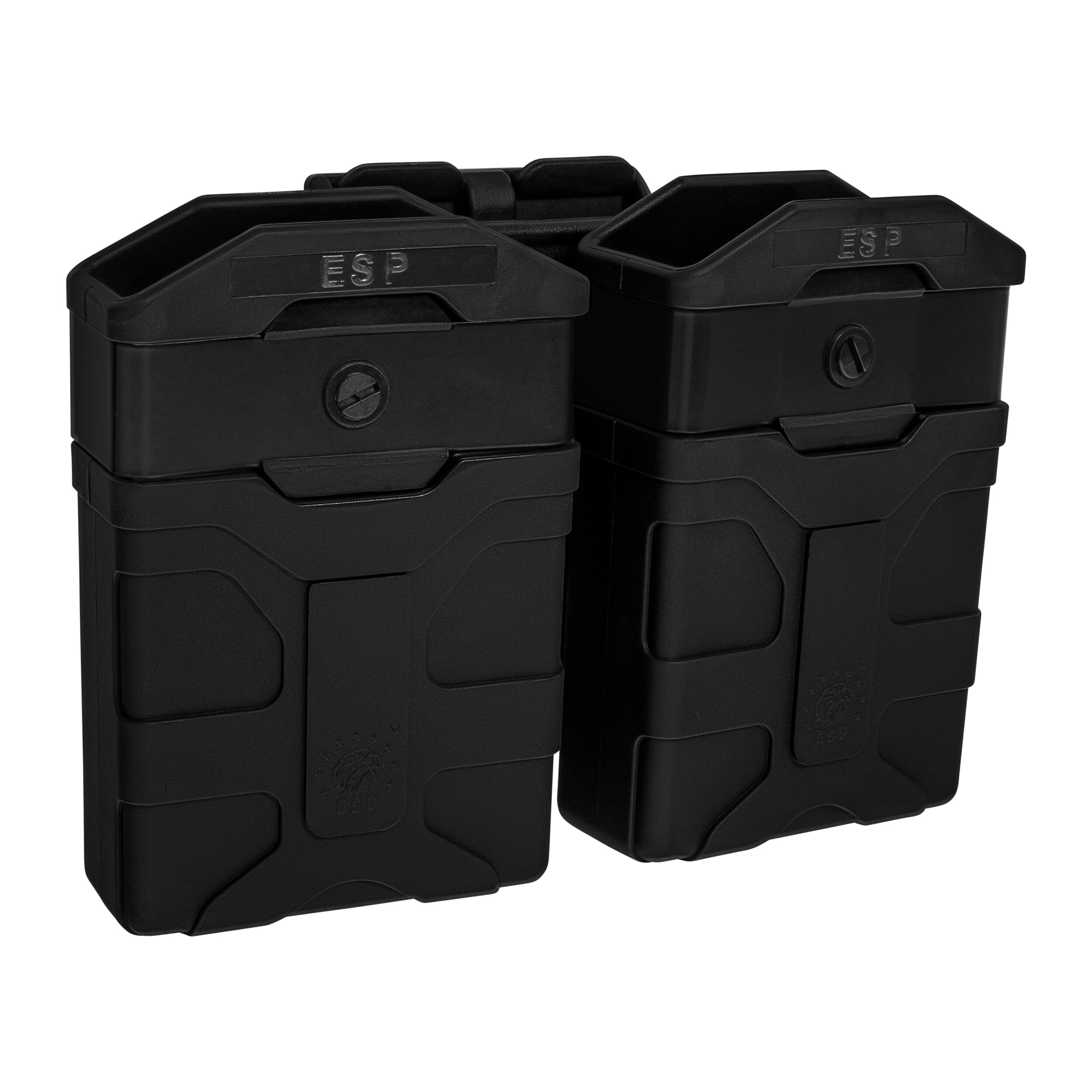 ESP - Doppel-Magazintasche, drehbar mit UBC-07 Clip-Halterung für große Magazine - Black