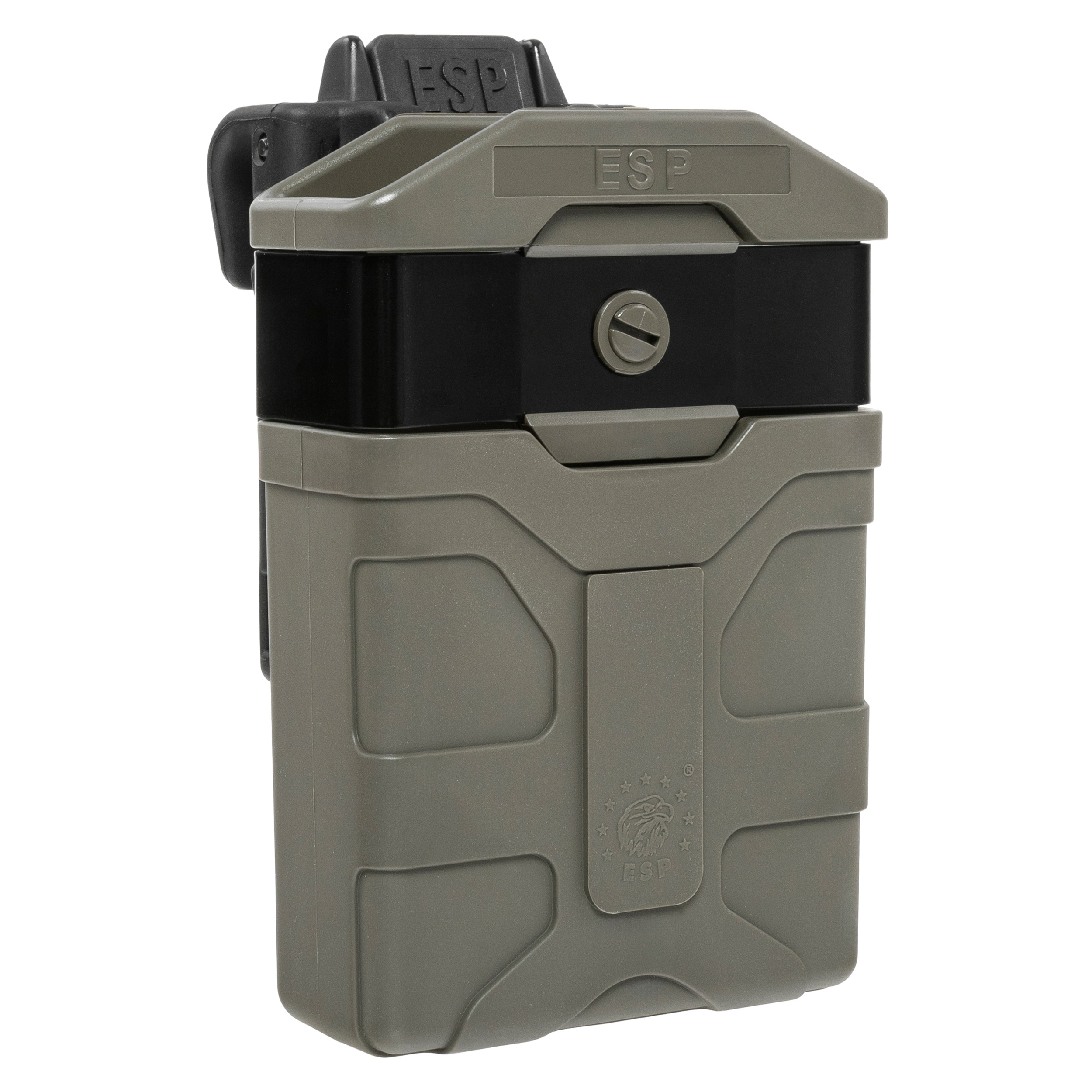 ESP - Drehbare Magazintasche mit Befestigung UBC-08 für Magazine - Olive Drab