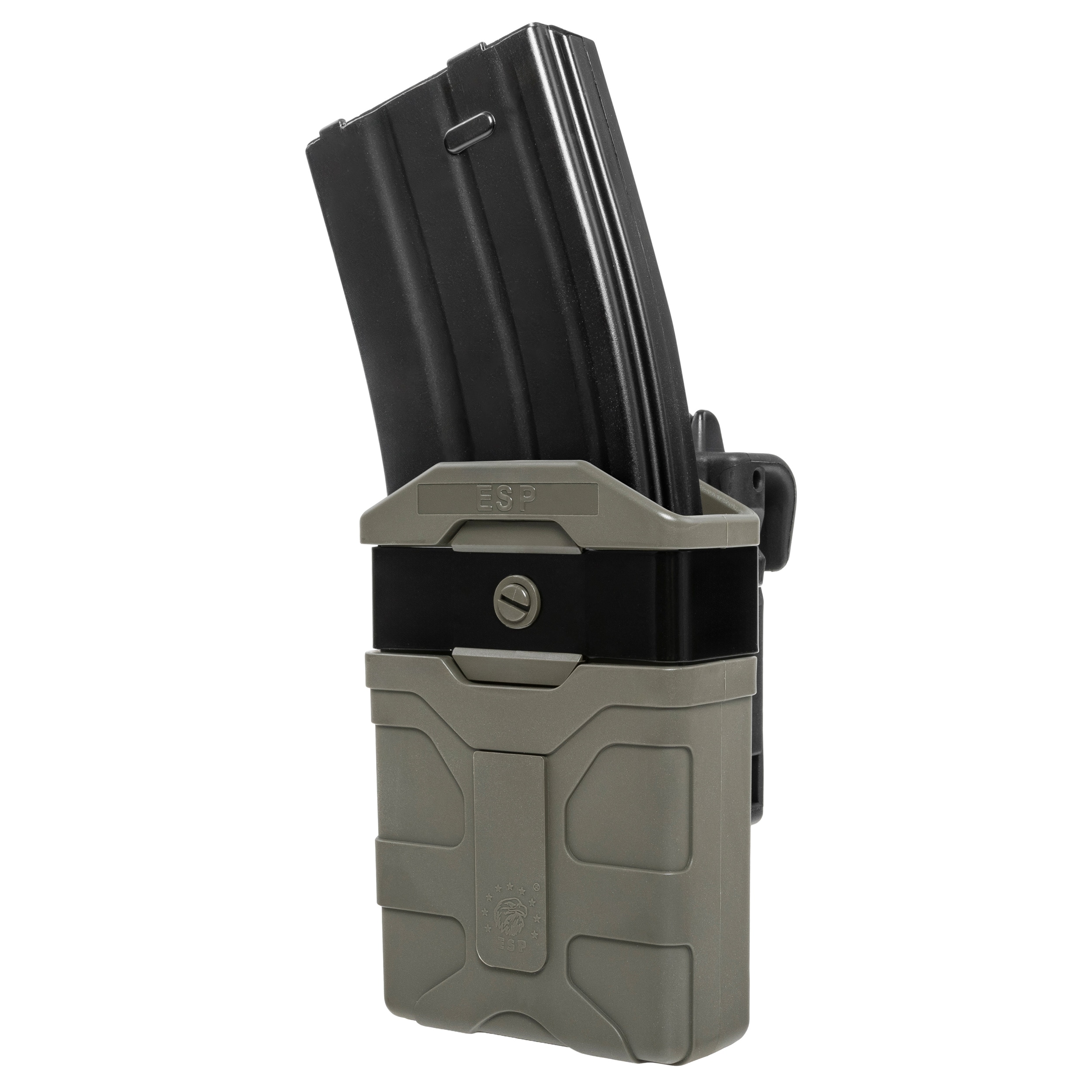 ESP - Drehbare Magazintasche mit Befestigung UBC-08 für Magazine - Olive Drab