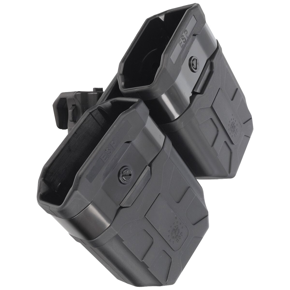 ESP - Doppel-Magazintasche mit UBC-01 Clip-Halterung für Magazine 7,62 x 39 mm - Black