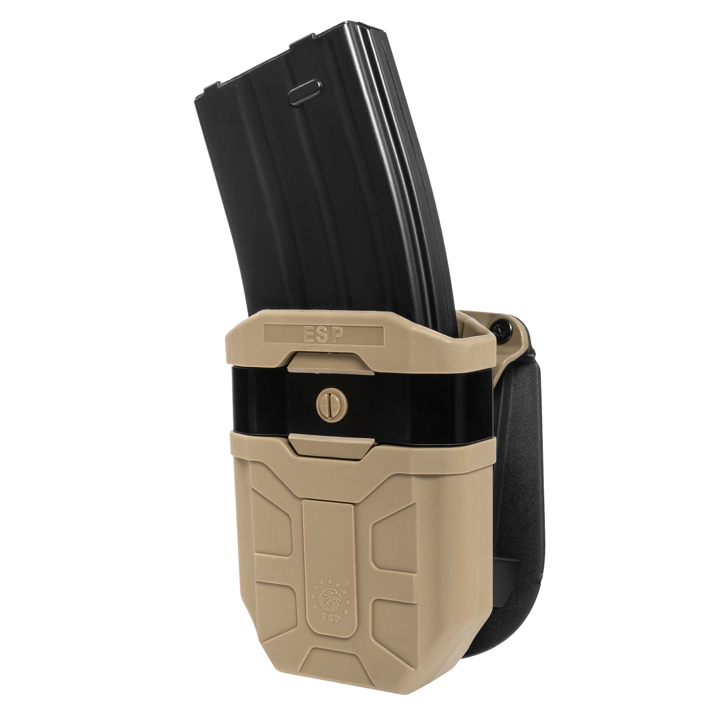 ESP - Drehbare Magazintasche mit Paddle-Befestigung für AK-47/AK74 - Khaki