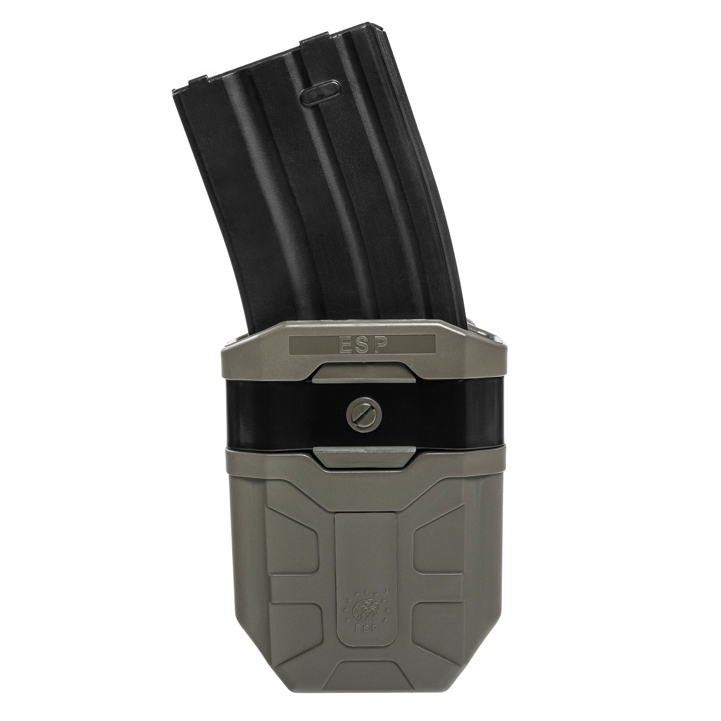 ESP - Drehbare Magazintasche mit Paddle-Befestigung für AK-47/AK74 - Olive Drab