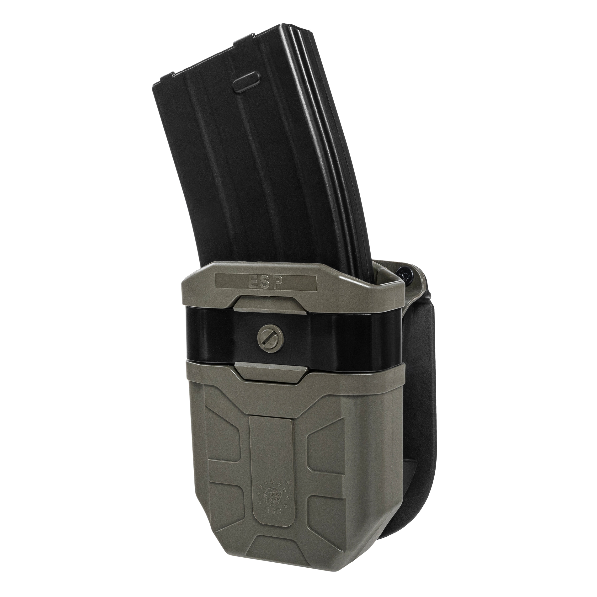 ESP - Drehbare Magazintasche mit Paddle-Befestigung für AK-47/AK74 - Olive Drab