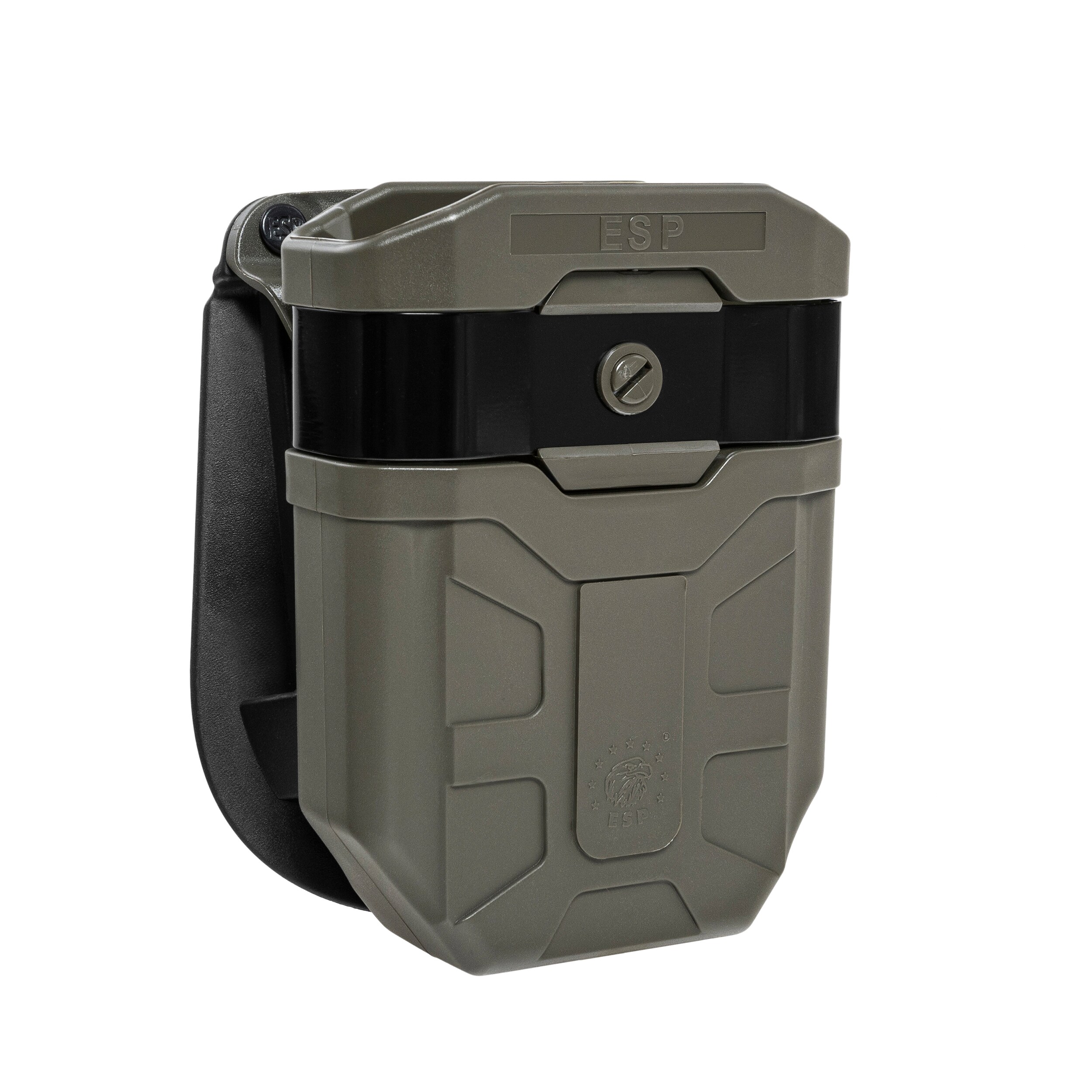 ESP - Drehbare Magazintasche mit Paddle-Befestigung für AK-47/AK74 - Olive Drab