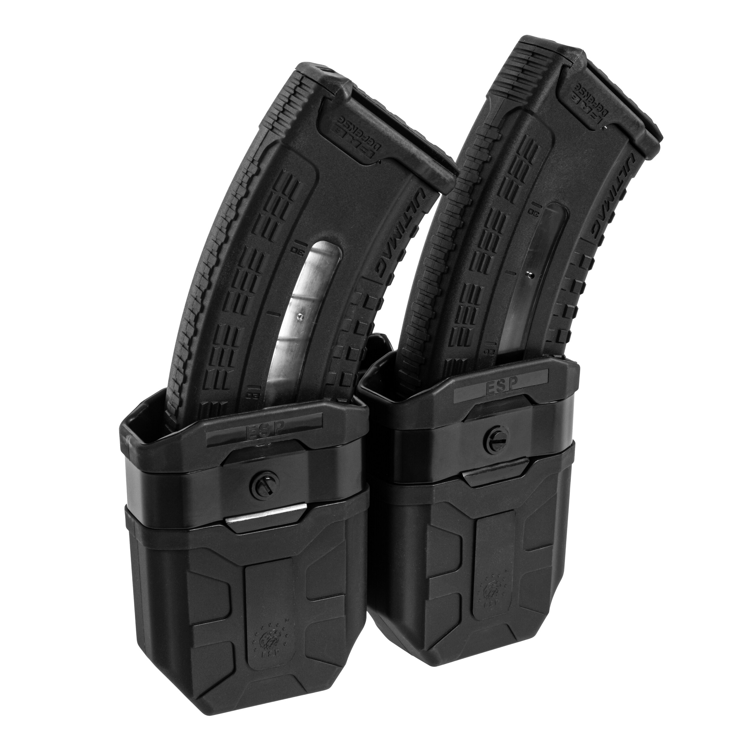 ESP - Doppel-Magazintasche, drehbar mit UBC-04-2-Halterung für Magazine - Black