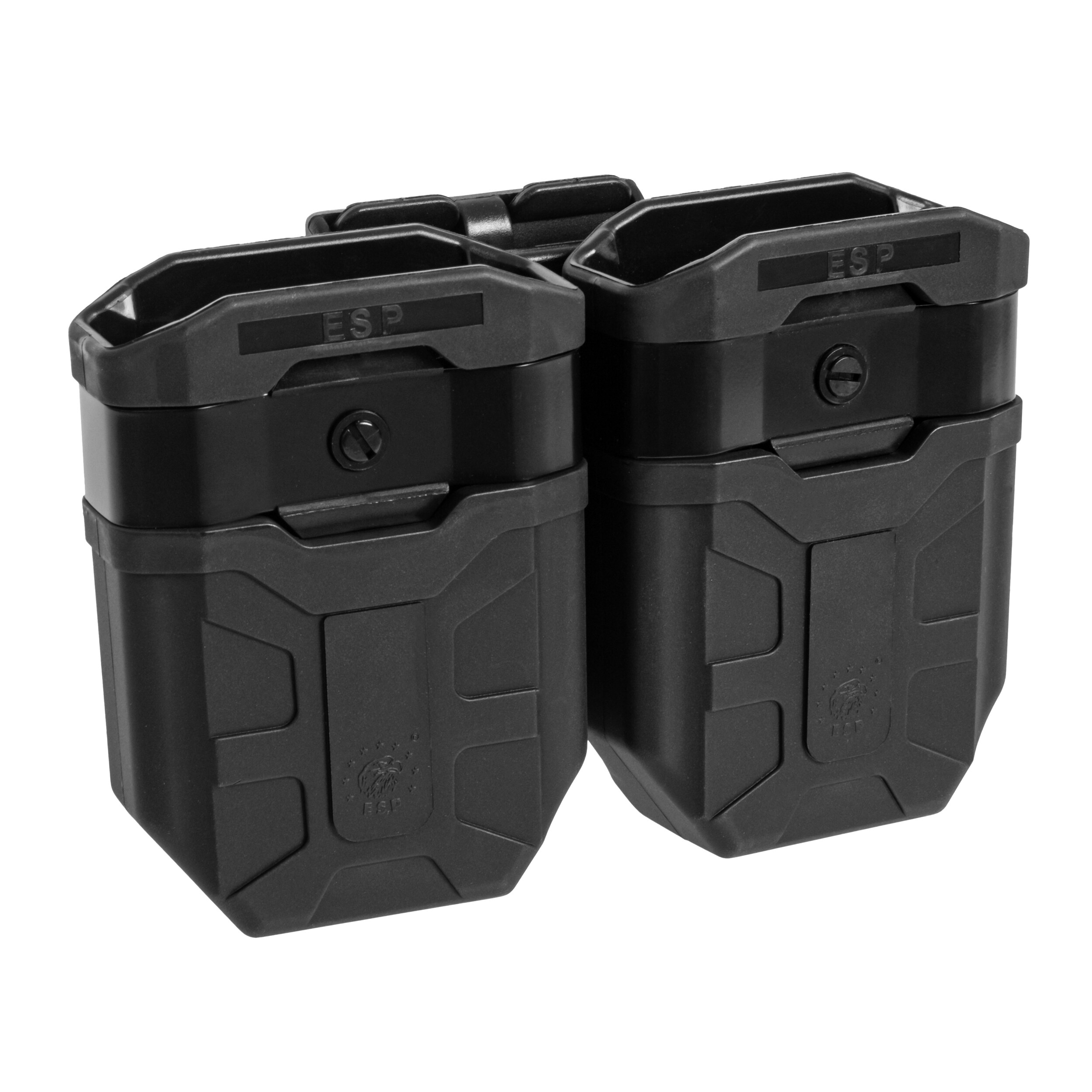 ESP - Doppel-Magazintasche, drehbar mit UBC-04-2-Halterung für Magazine - Black