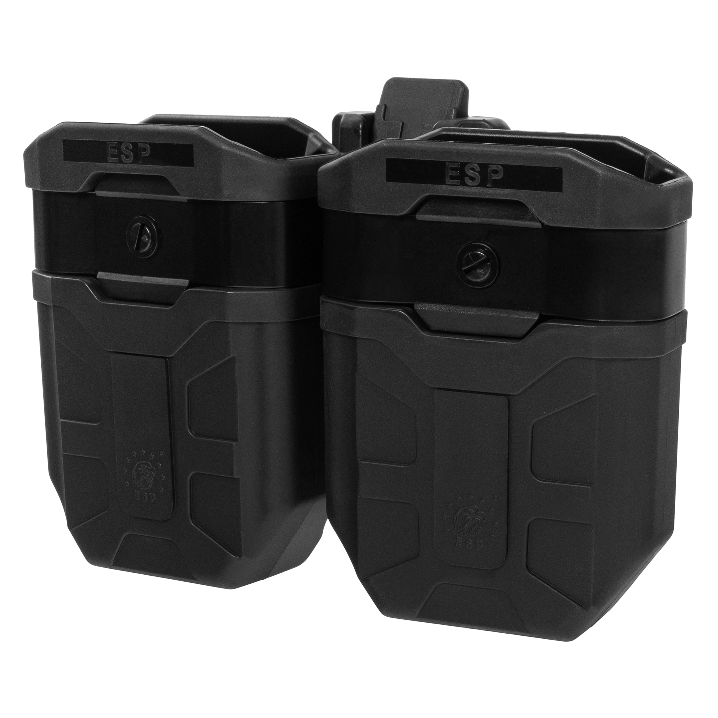 ESP - Doppel-Magazintasche, drehbar mit UBC-05-A-Halterung für 7,62 mm Magazin - Black