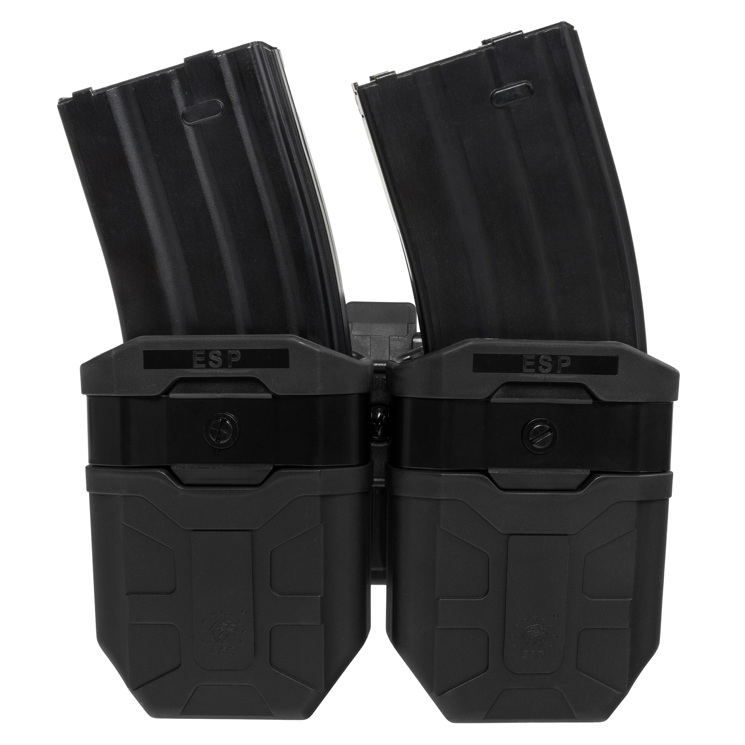 ESP - Doppel-Magazintasche, drehbar mit UBC-05-A-Halterung für 7,62 mm Magazin - Black