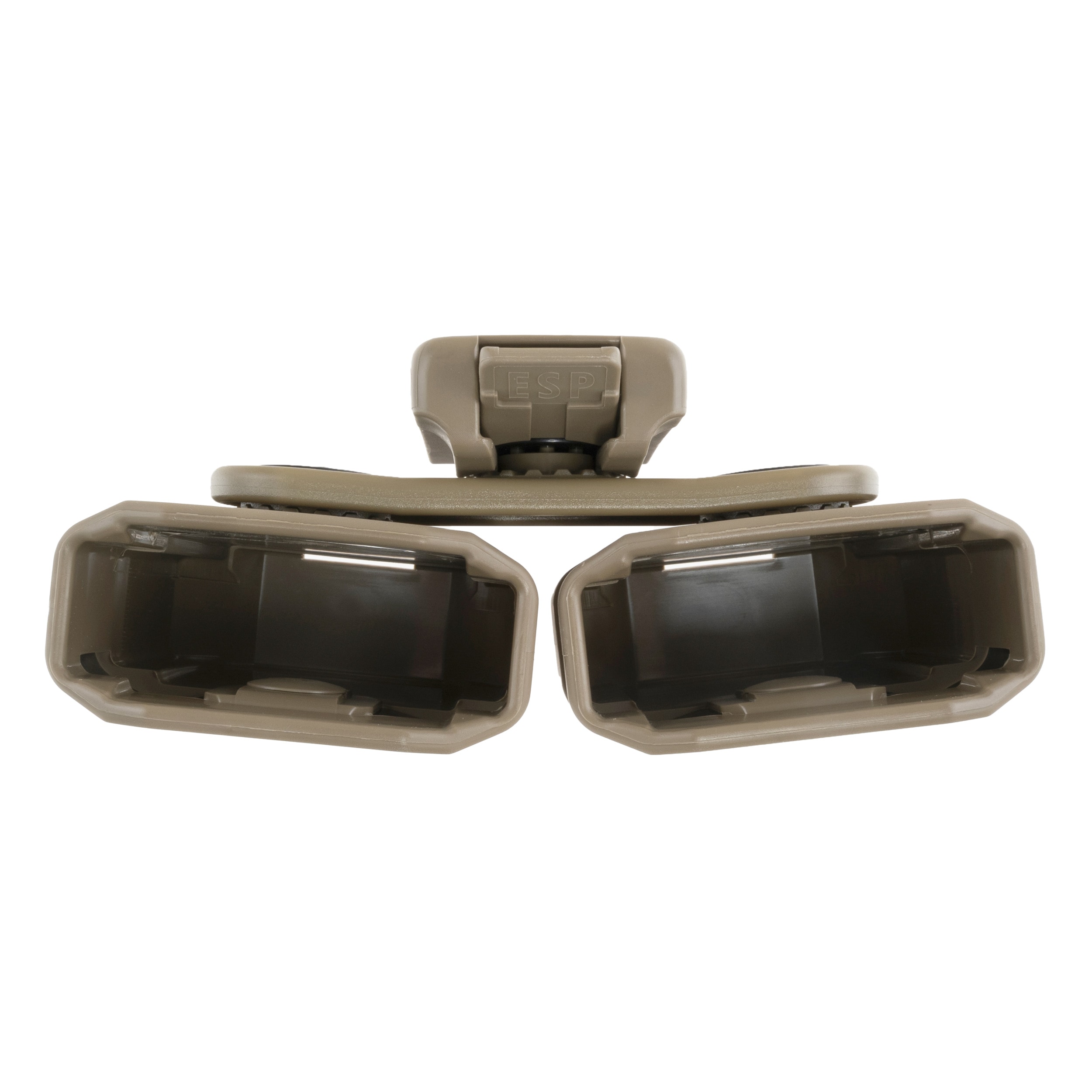 ESP - Doppel-Magazintasche, drehbare Patronentasche mit UBC-05-A-Halterung für 7,62 mm Magazin - Khaki