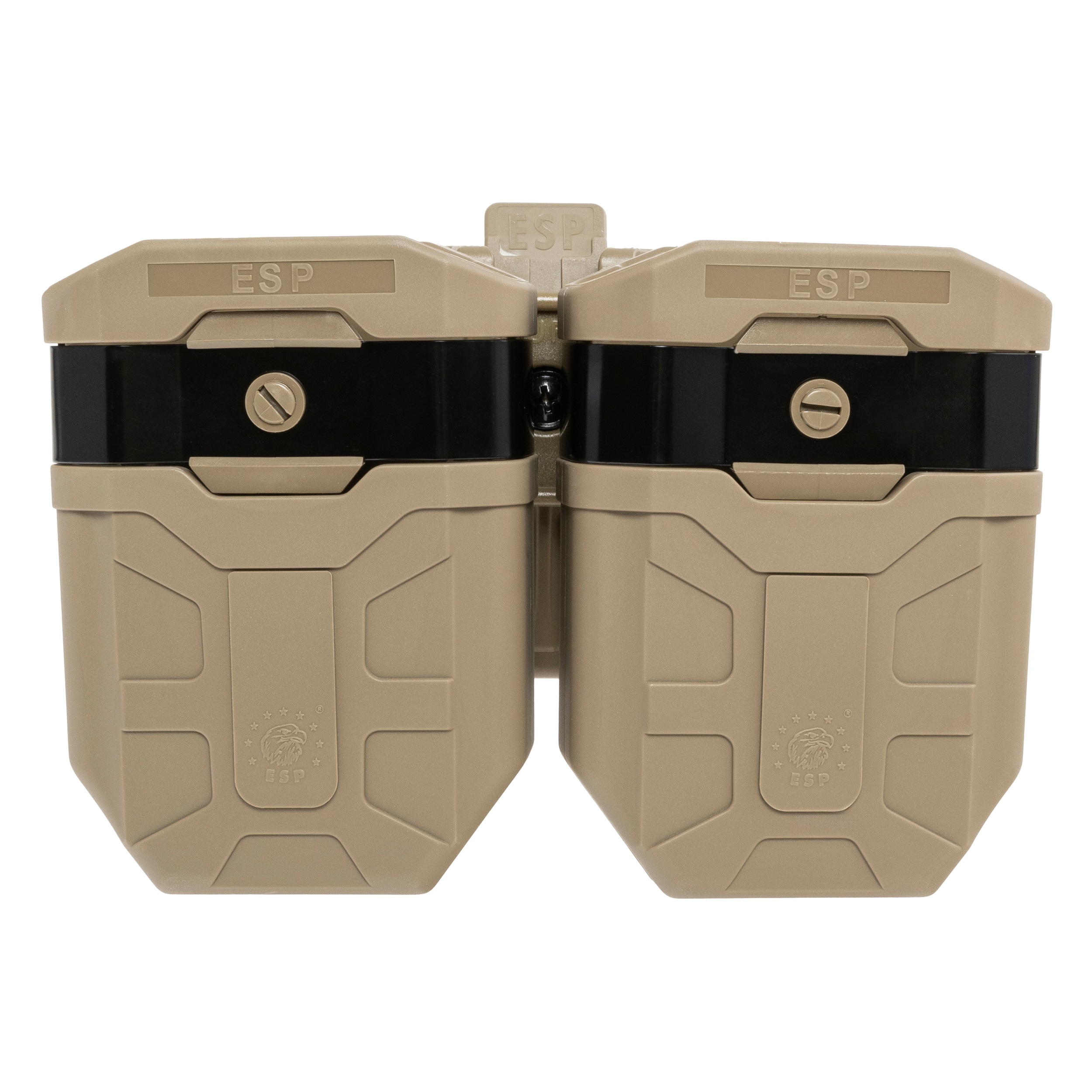 ESP - Doppel-Magazintasche, drehbare Patronentasche mit UBC-05-A-Halterung für 7,62 mm Magazin - Khaki