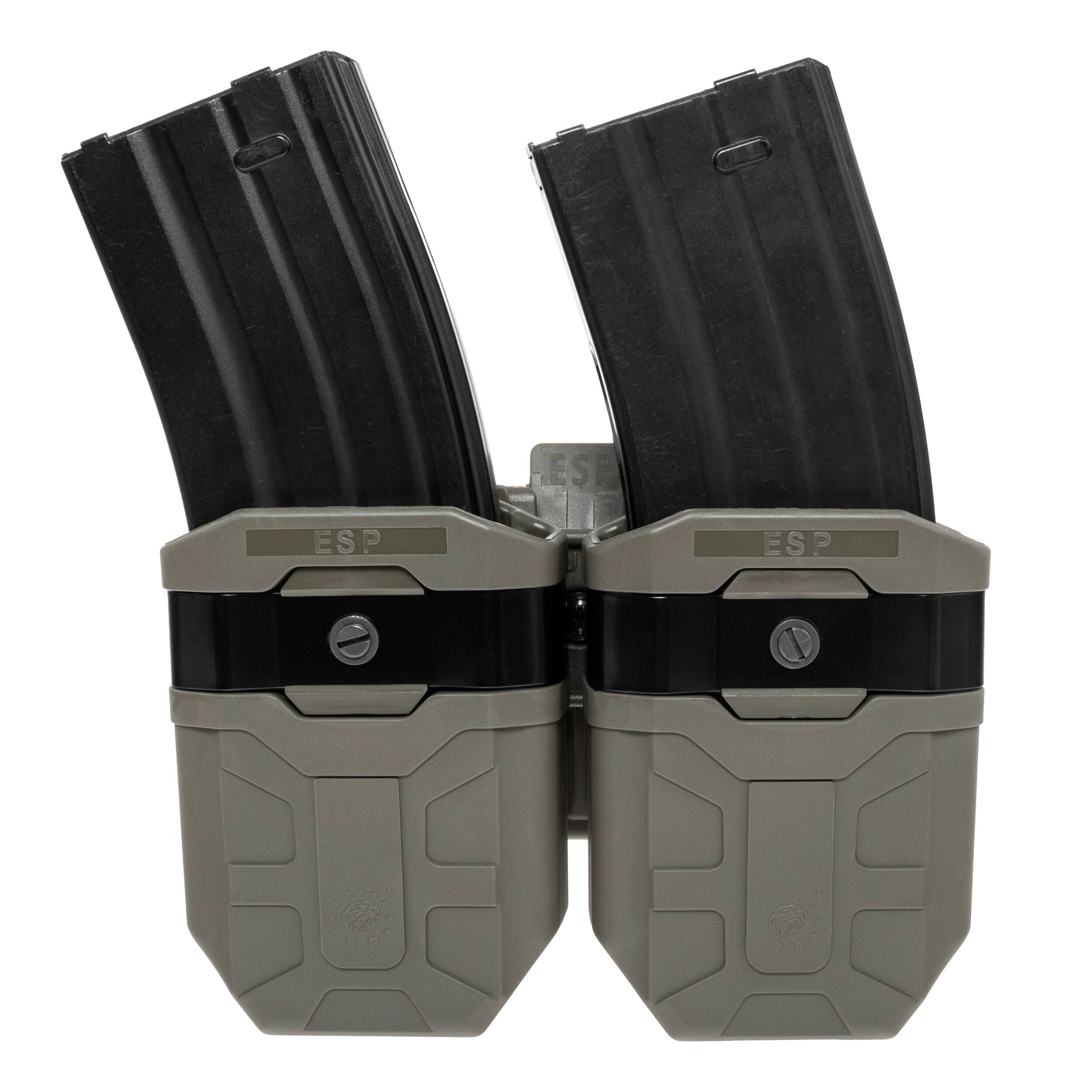 ESP - Doppel-Magazintasche, drehbar mit UBC-05-A-Halterung für 7,62 mm Magazin - Olive Drab