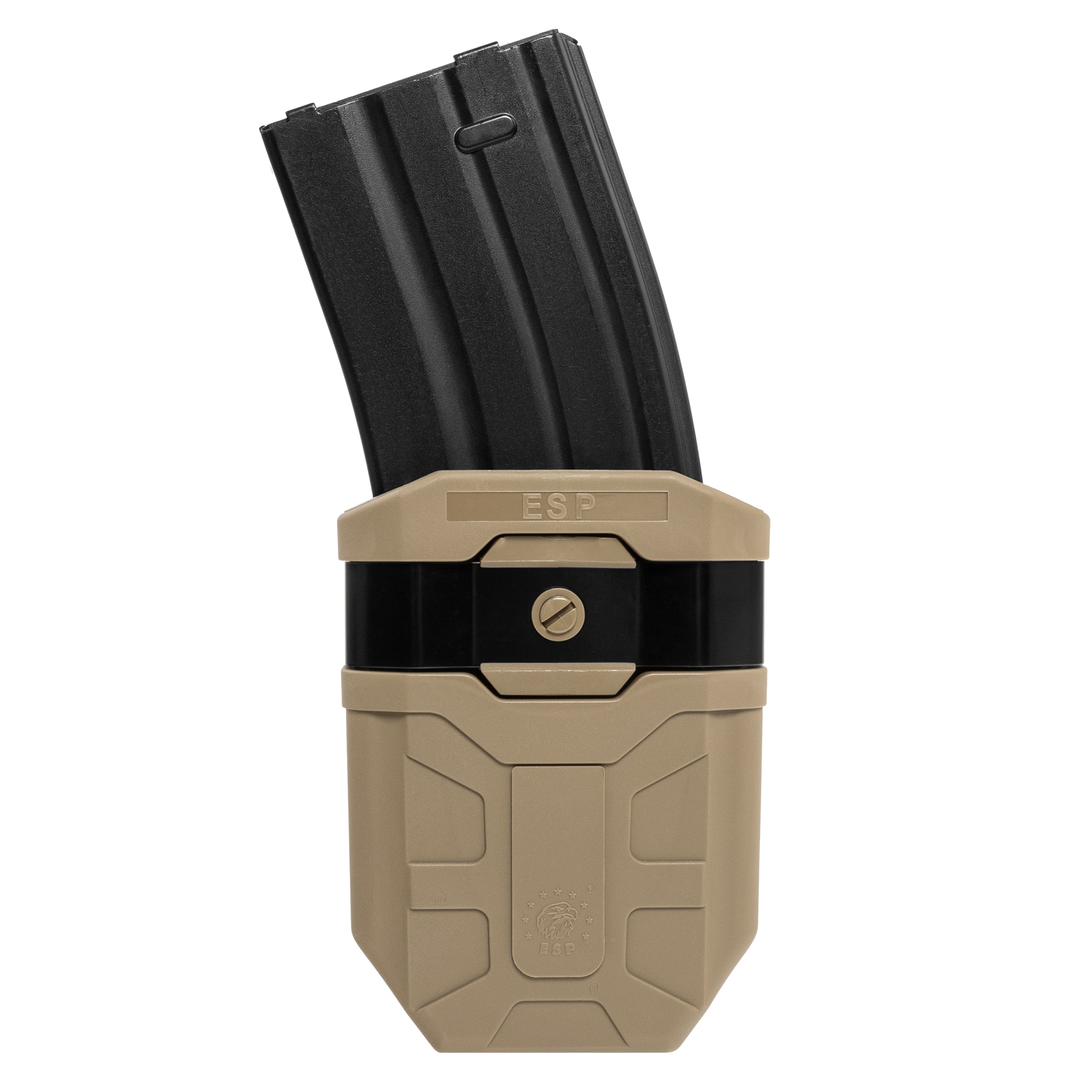 ESP - Drehbare Magazintasche UBC-07 für 7,62 mm MOLLE-Magazin - Khaki