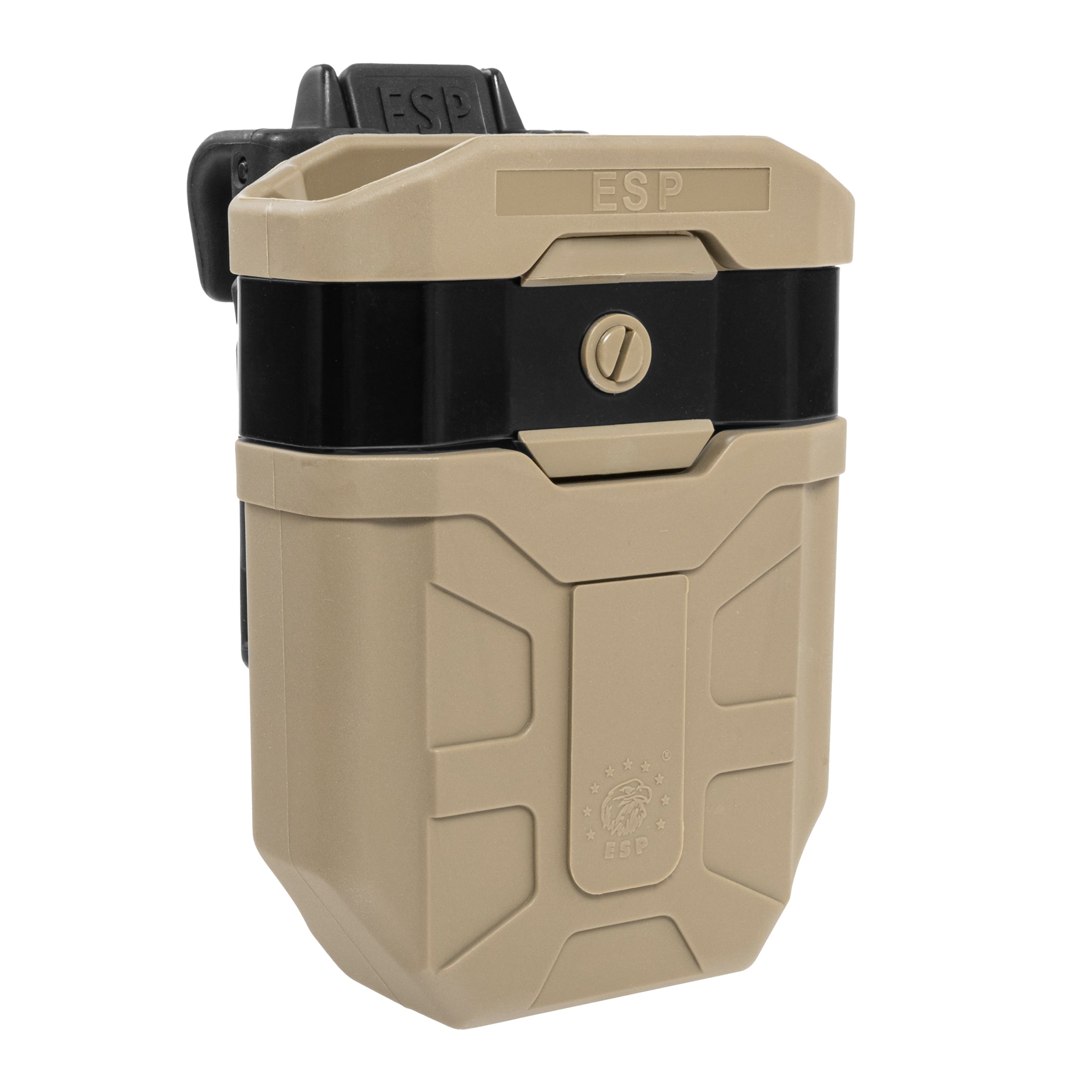 ESP - Drehbare Magazintasche mit UBC-08-Befestigung für 7,62-mm-Magazin - Khaki