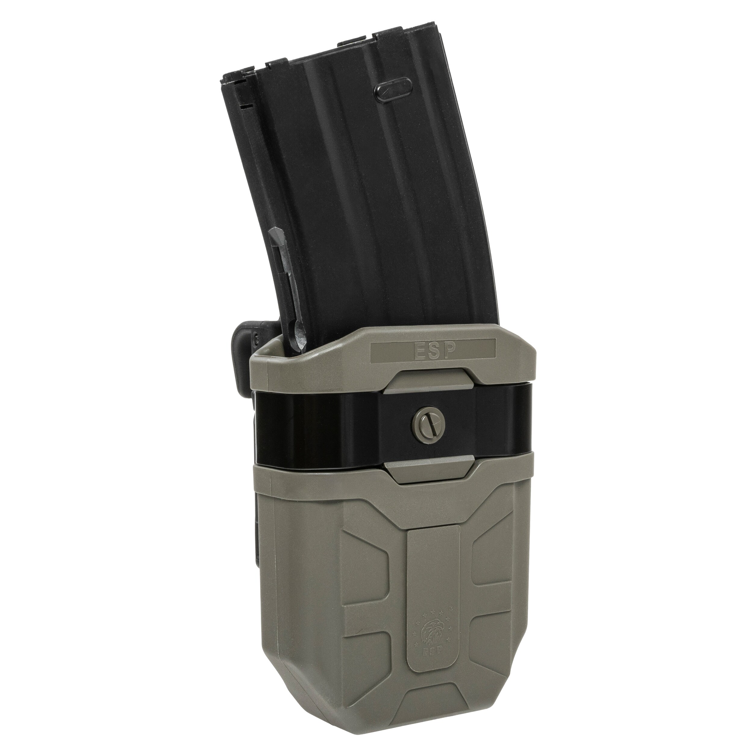 ESP - Drehbare Magazintasche mit Befestigung UBC-08 für 7,62 mm Magazin - Olive Drab