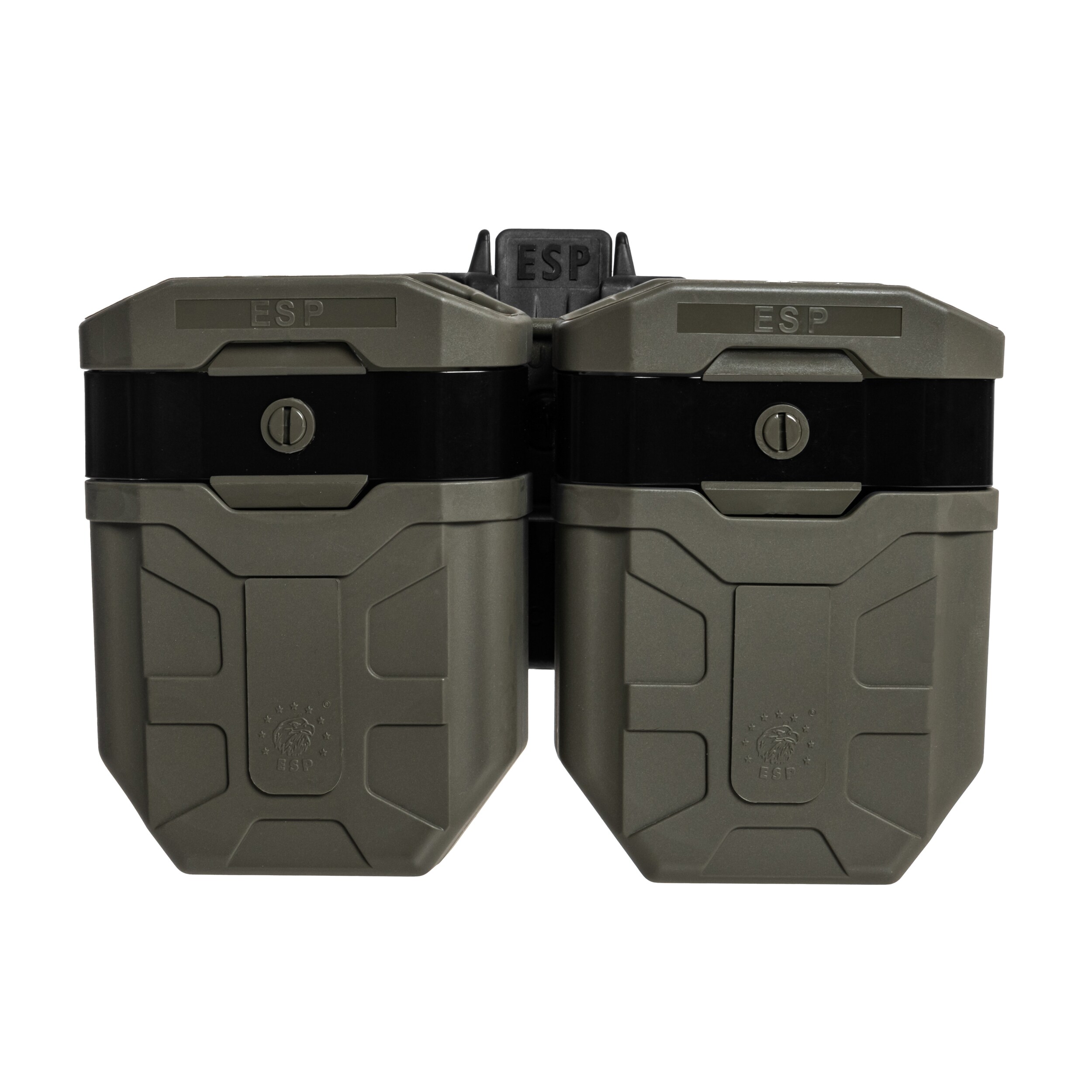 ESP - Doppel-Magazintasche, drehbar mit UBC-08-Halterung für 7,62 mm Magazine - Olive Drab