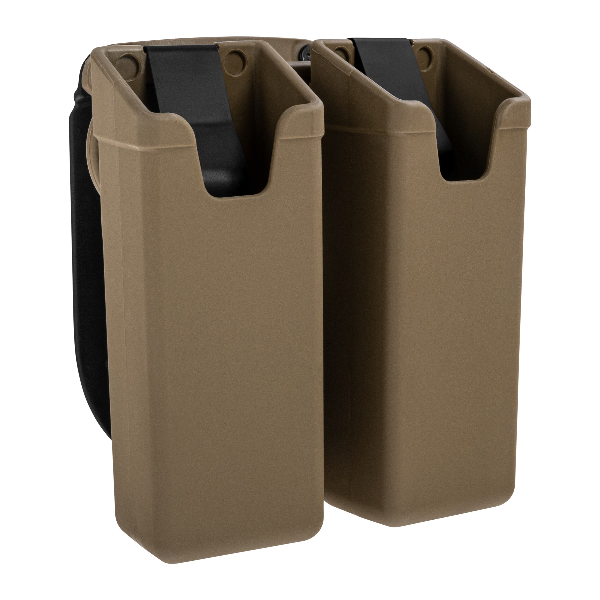 ESP - Doppel-Magazintasche, drehbar, mit Paddle-Befestigung für mittelgroße Magazine - Khaki