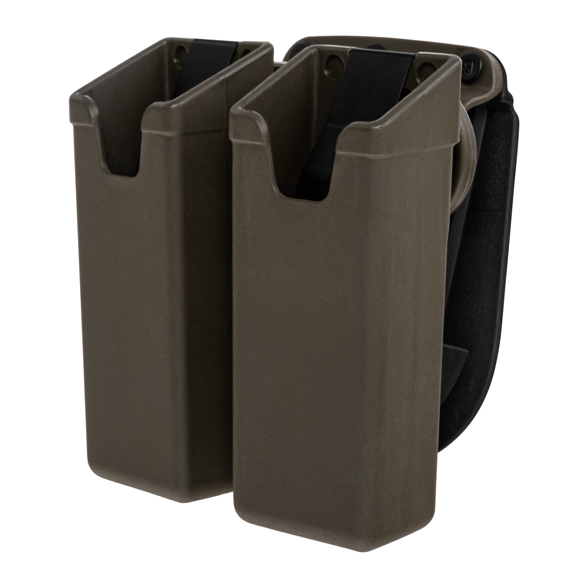 ESP - Doppel-Magazintasche, drehbar, mit Paddle-Befestigung für mittelgroße Magazine - Olive Drab