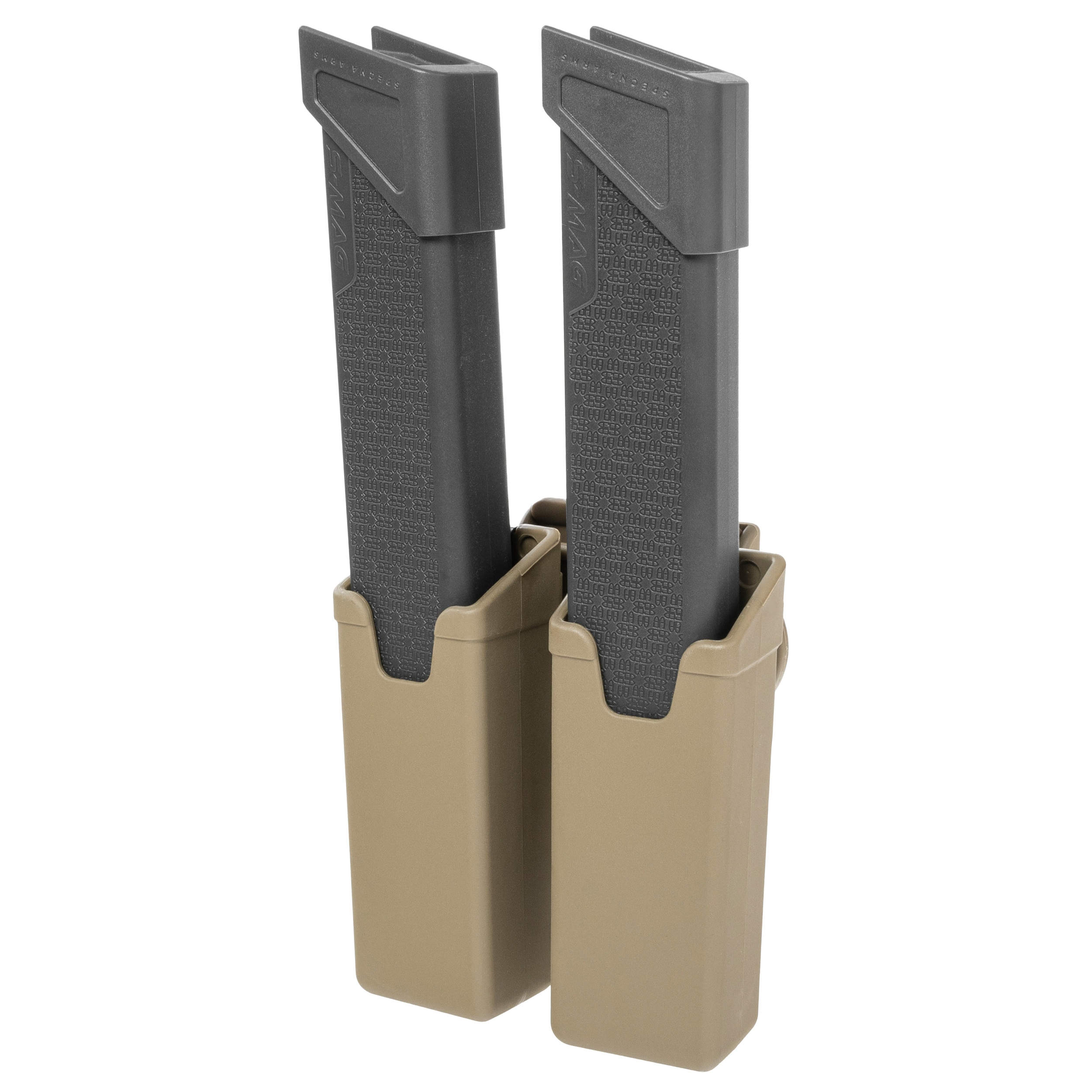 ESP - Doppel-Magazintasche, drehbar, mit Halterung UBC-04-2 für mittelgroße Magazine - Khaki