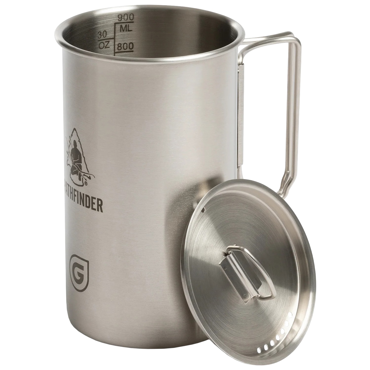 Grayl - Becher GeoPress Nesting Cup & Lid 900 ml - Steel