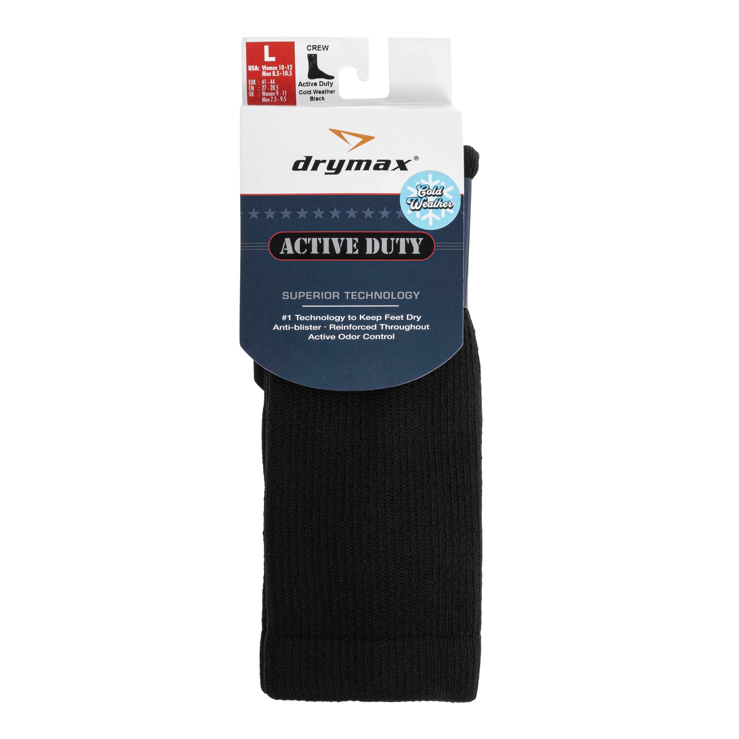 Drymax - Active Duty Cold Weather Crew Socken - Black