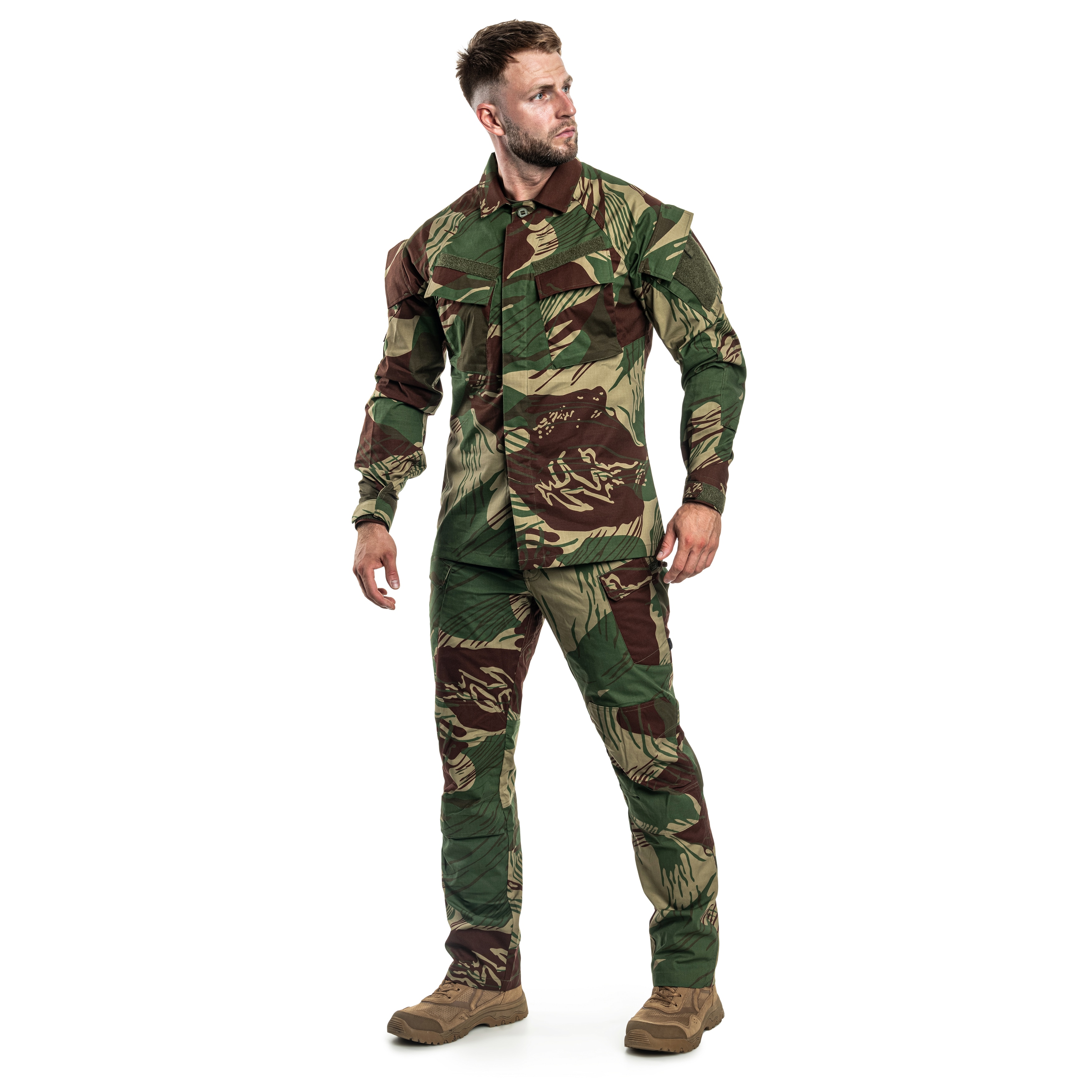 Helikon-Tex - Raid Polycotton Stretch Rip-Stop - Militär Sweatshirt - Rhodesian Camo