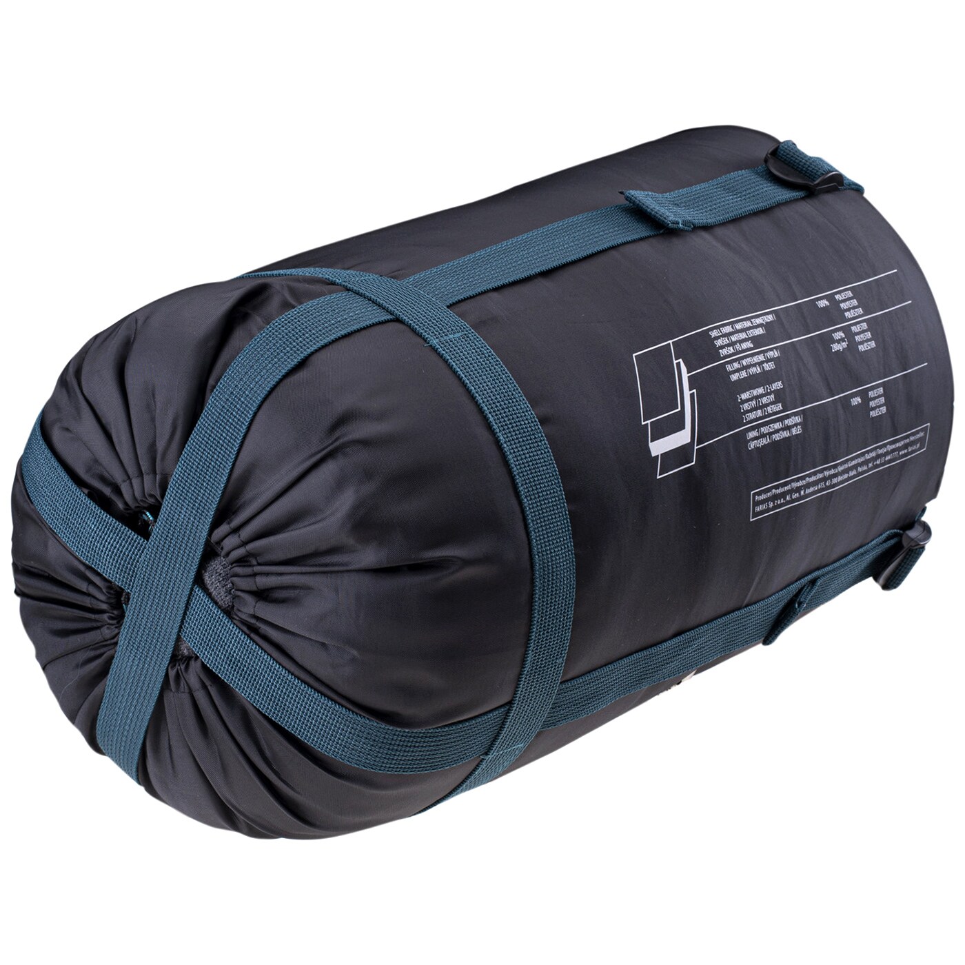 Hi-Tec - Azer Mumienschlafsack - Teal/Silver