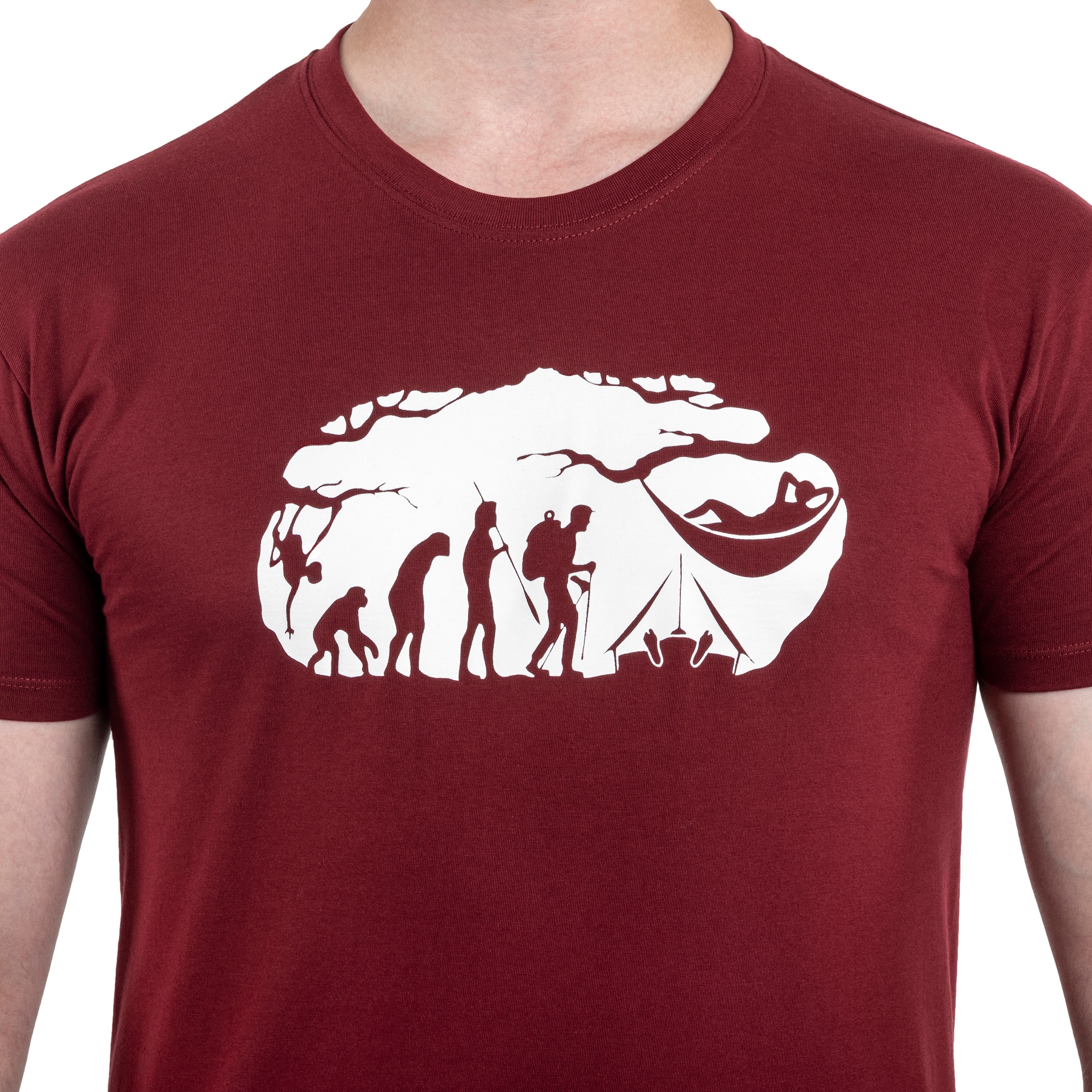 TigerWood - Bushcraft Evolution - T-Shirt - Bordo