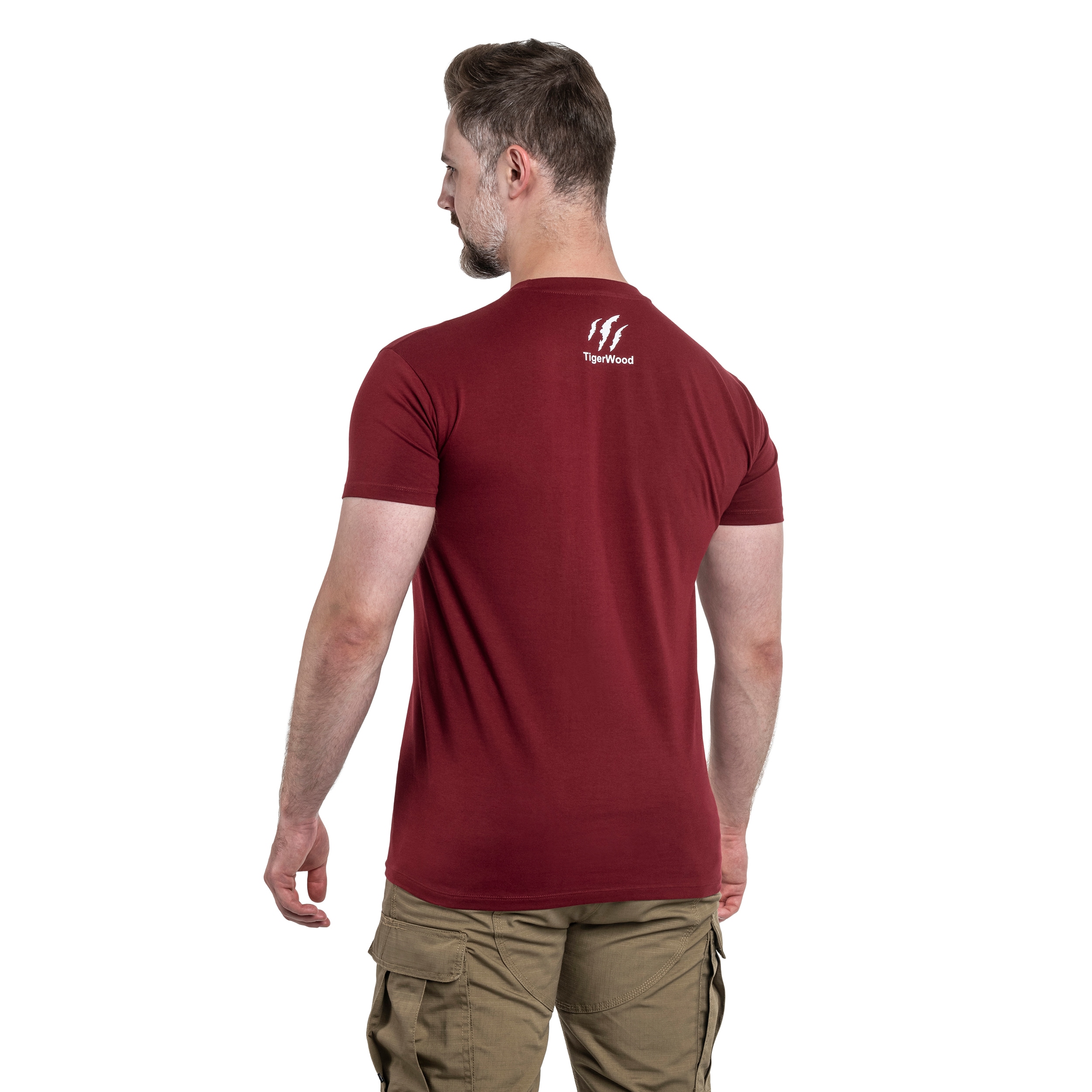 TigerWood - Bushcraft Evolution - T-Shirt - Bordo