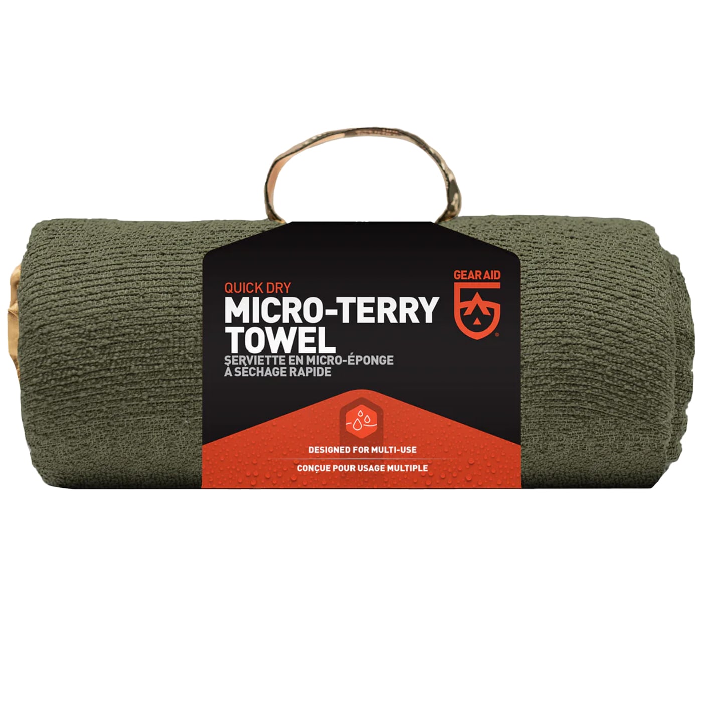 Gear Aid - Micro-Terry Towel Large - Schnelltrocknendes Handtuch - Grün OD