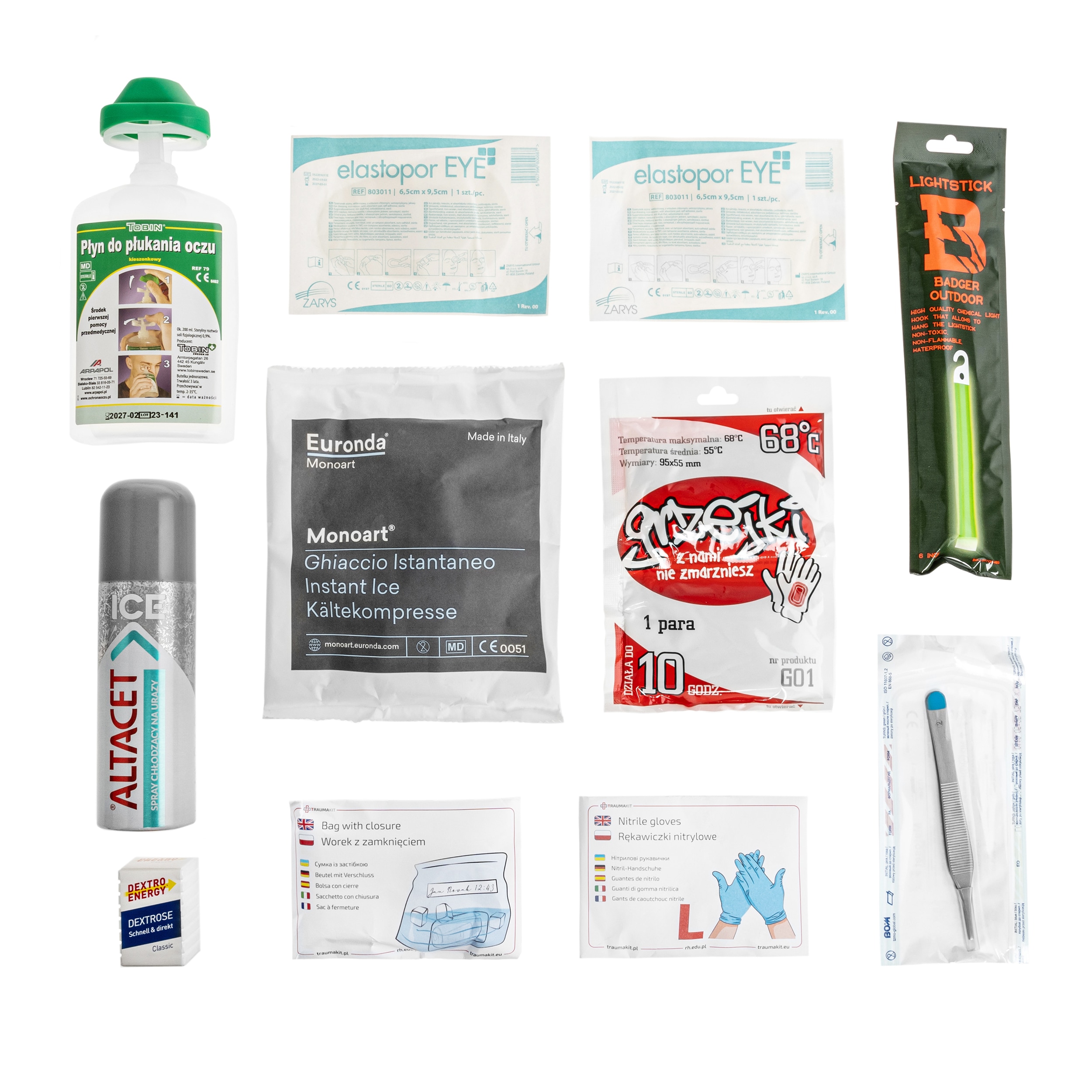 AedMax - Trauma Kit S Modularer Erste-Hilfe-Kasten - Grün - Notfälle