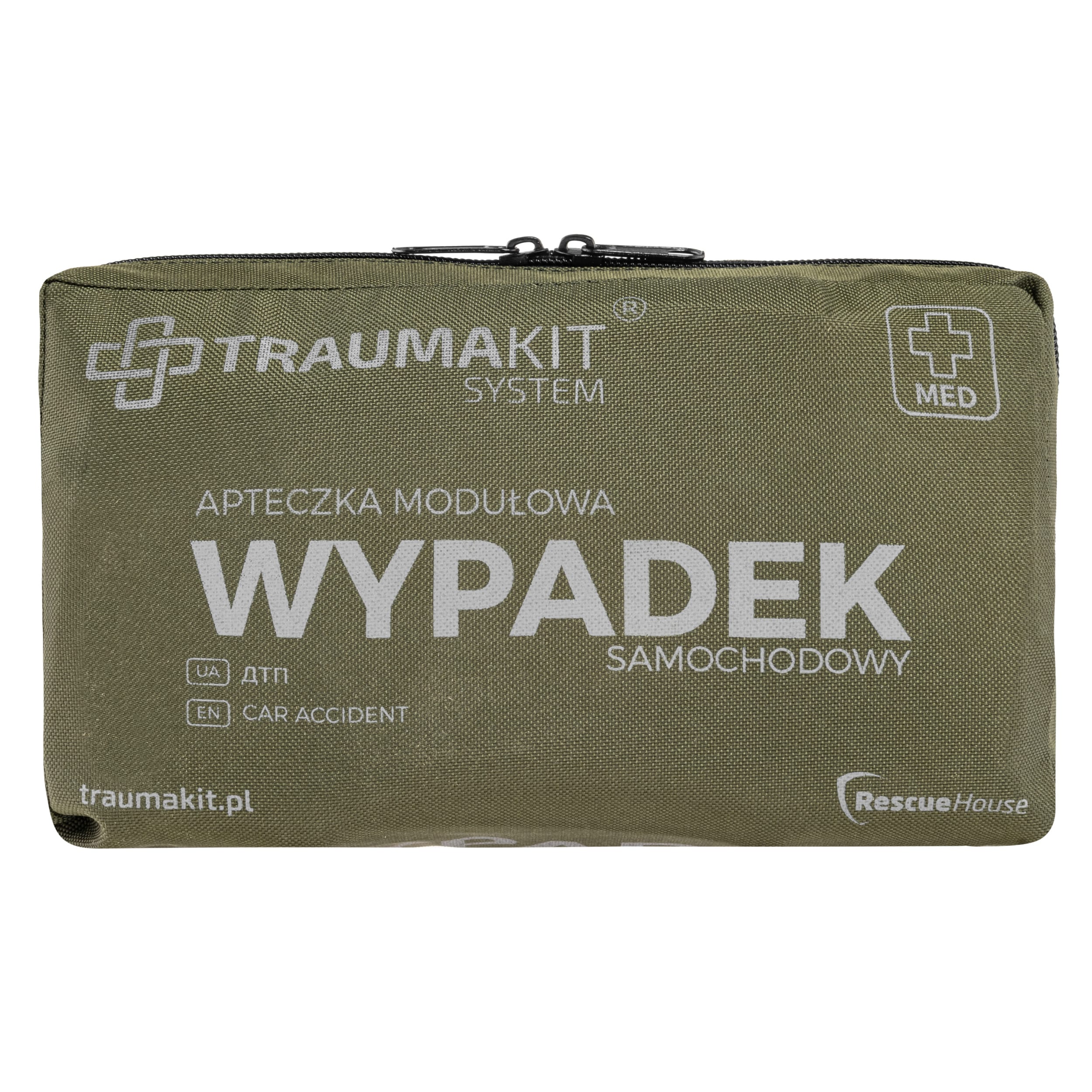 AedMax - Trauma Kit W - Modularer Erste-Hilfe-Kasten - Grün - Unfall