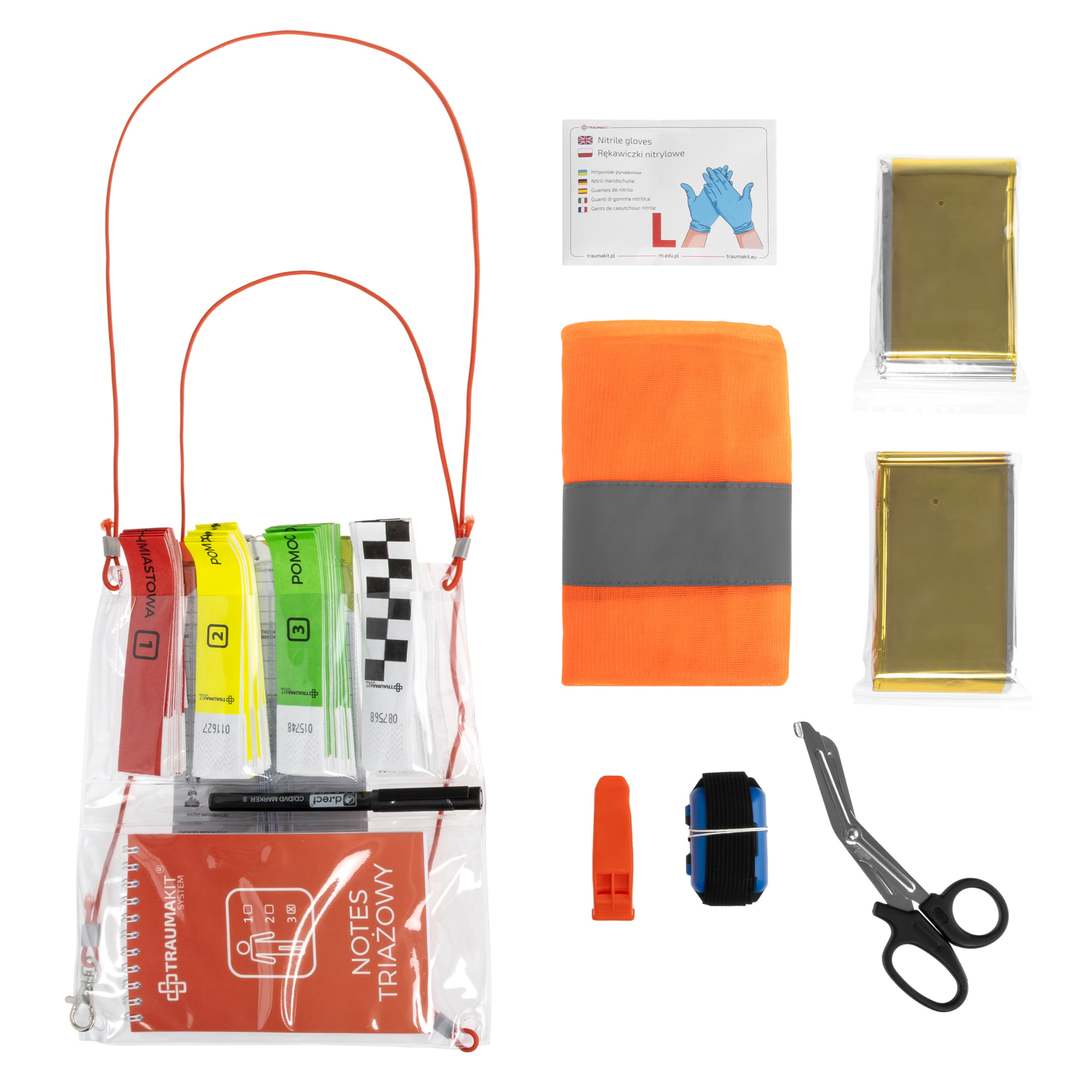 AedMax - Trauma Kit G - Modulares Erste-Hilfe-Set - Triage