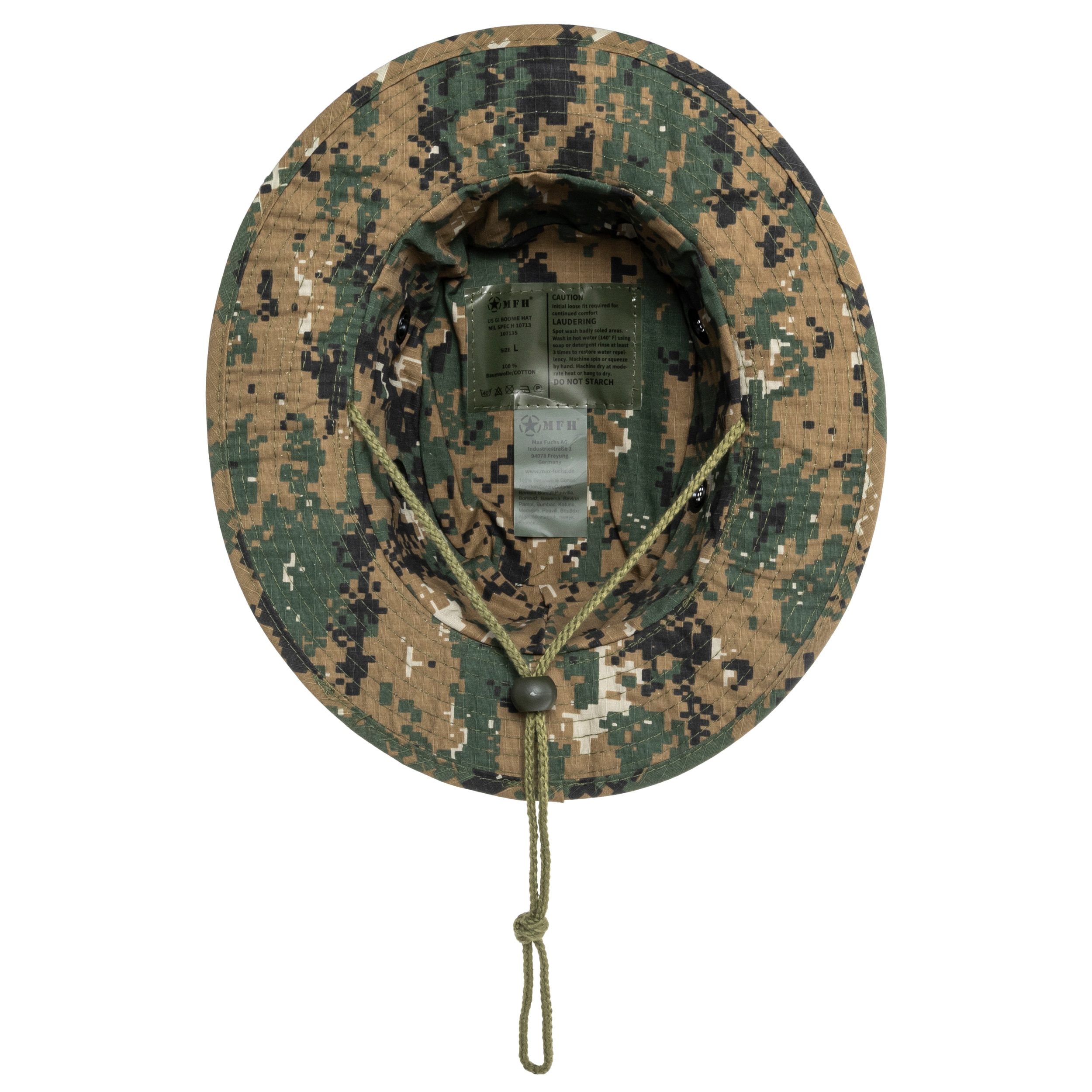 MFH - US GI Bush Hat Boonie Rip-Stop - Hut - Digital Woodland