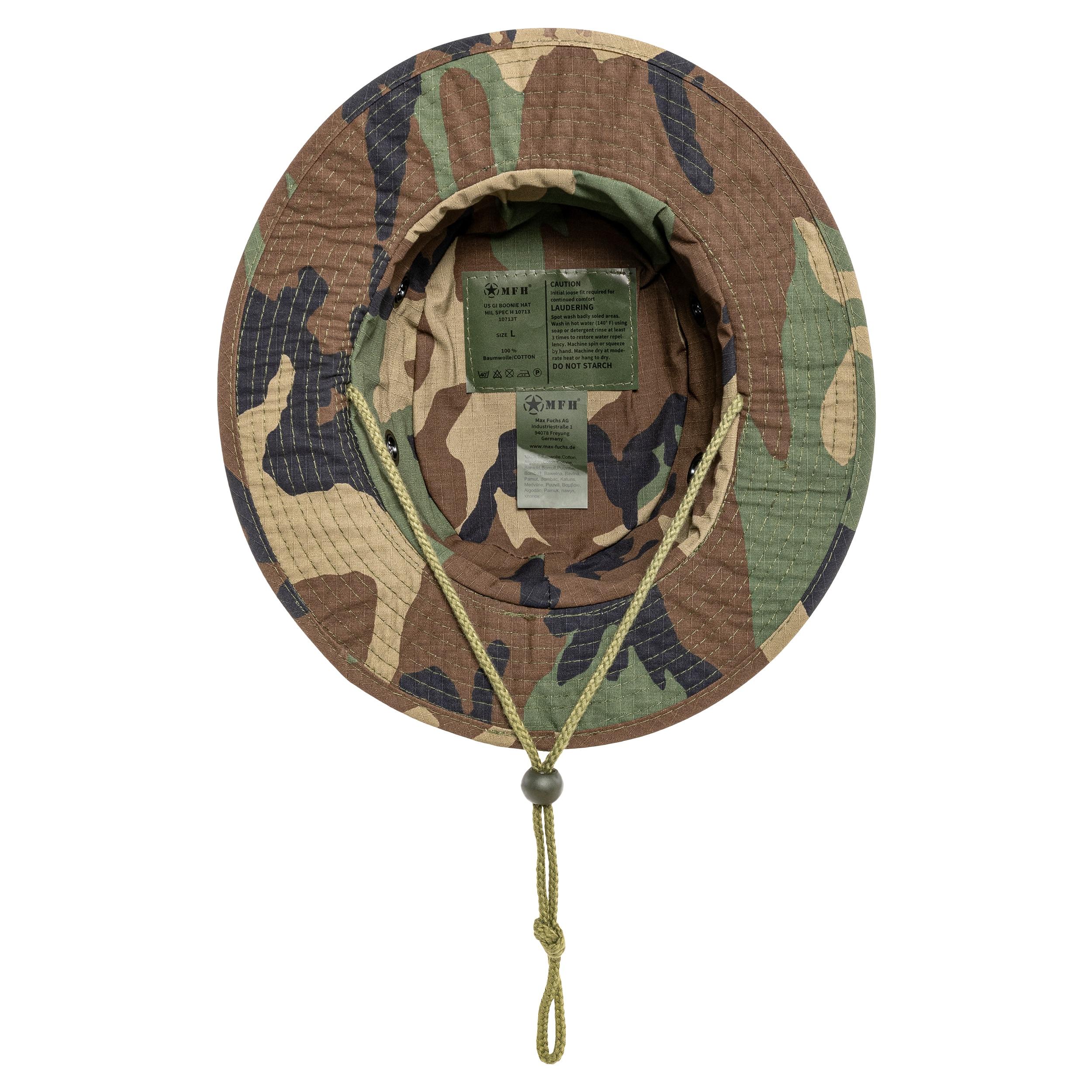 MFH - US GI Bush Hat Boonie Rip-Stop - Hut - Woodland