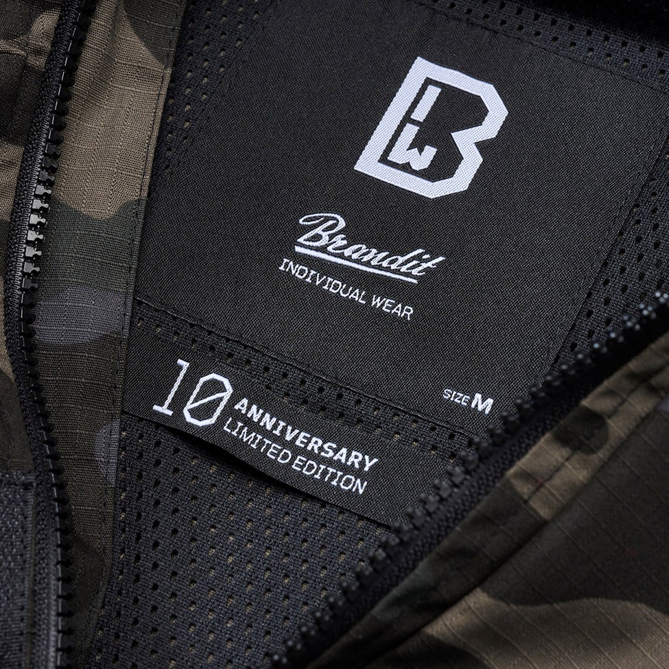 Brandit -Summer Windbreaker Frontzip Ripstop - Jacke - Dark Camo